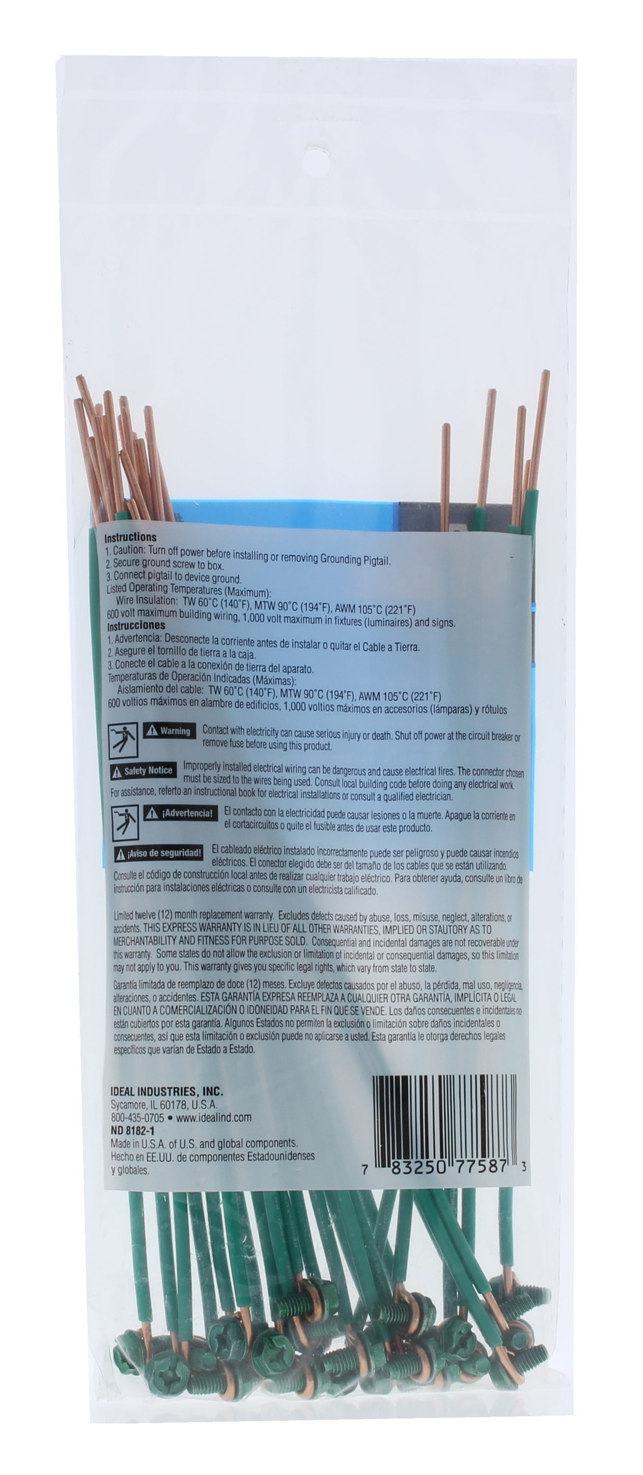 IDEAL Grounding Wire Connectors Green (25-Pack) in the Wire Connectors  department at