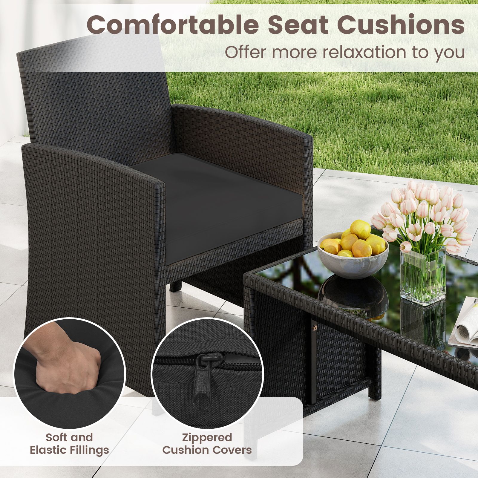 Slickblue D-CO-KD04747WH Patio-Conversation-Sets - View #4