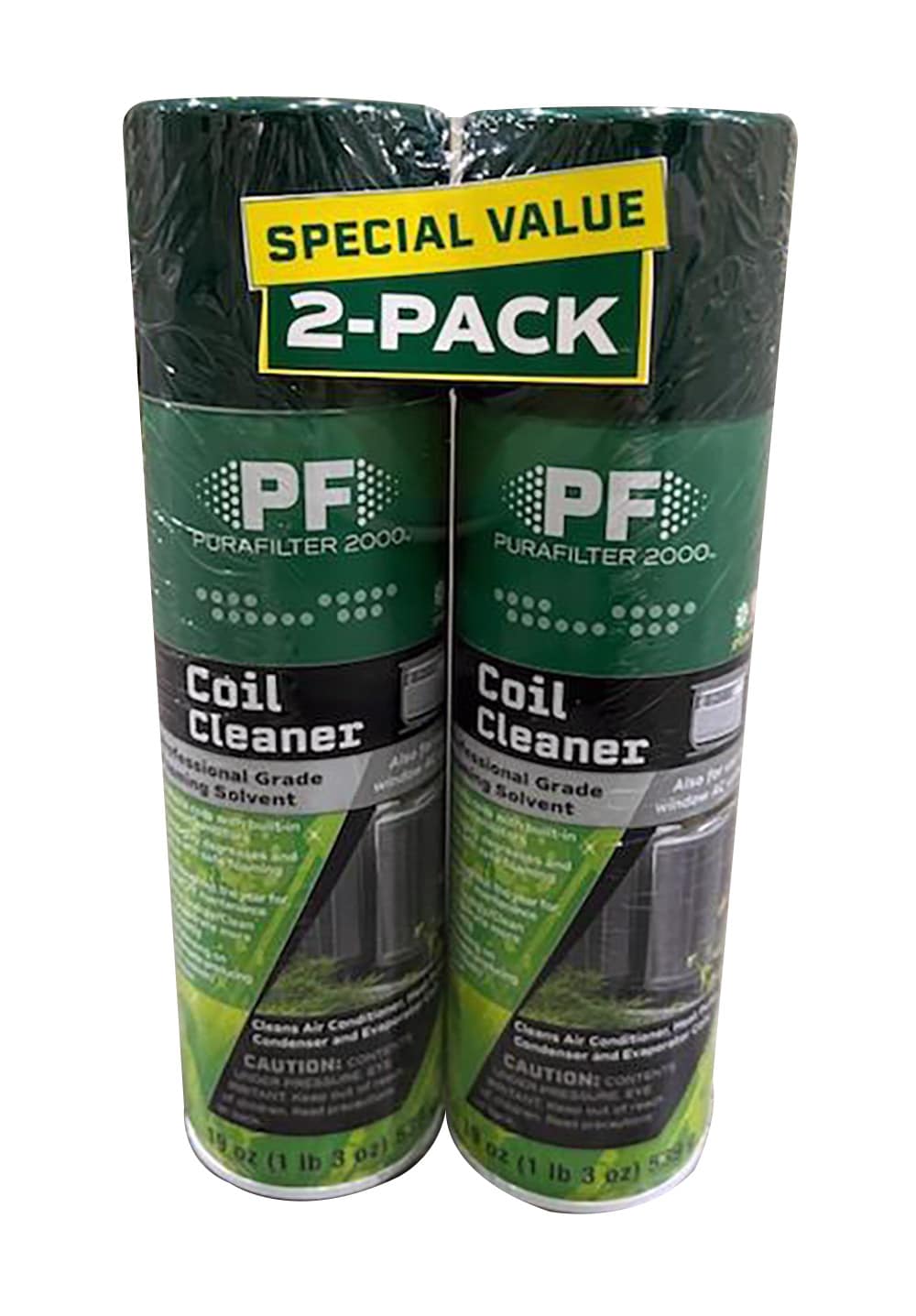 Purafilter Foam Coil Cleaner - Professional Grade Solvent for Regular DIY  Maintenance - Self-Rinsing - 2 Pack - White in the Air Filter Accessories  department at