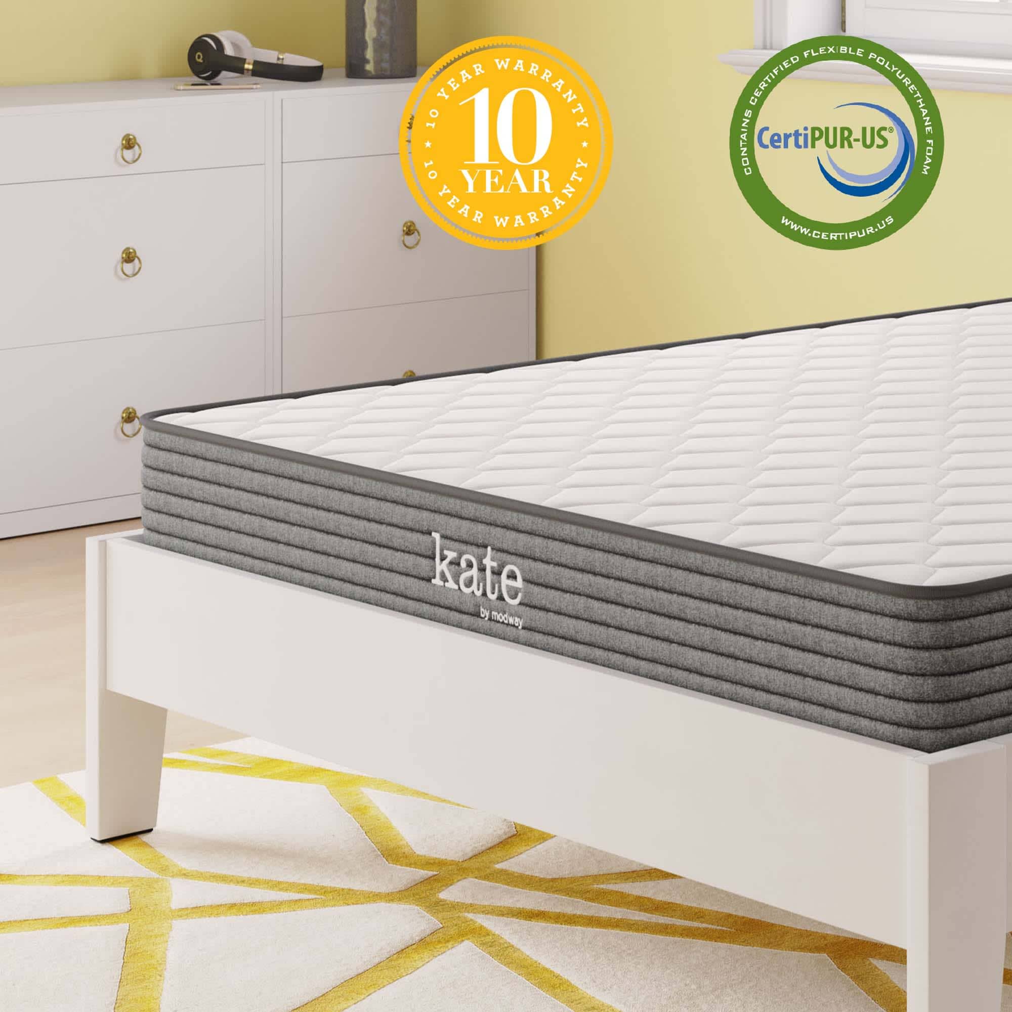 Modway MOD-5773-WHI Mattresses-Boxsprings - View #3