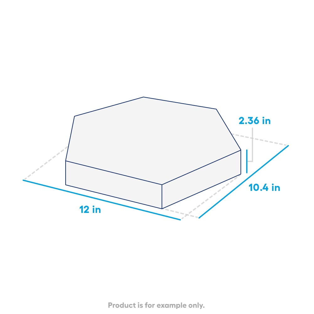 Oldcastle 12-in L x 10-in W x 2-in H Hexagon Rio Blend Concrete Patio ...