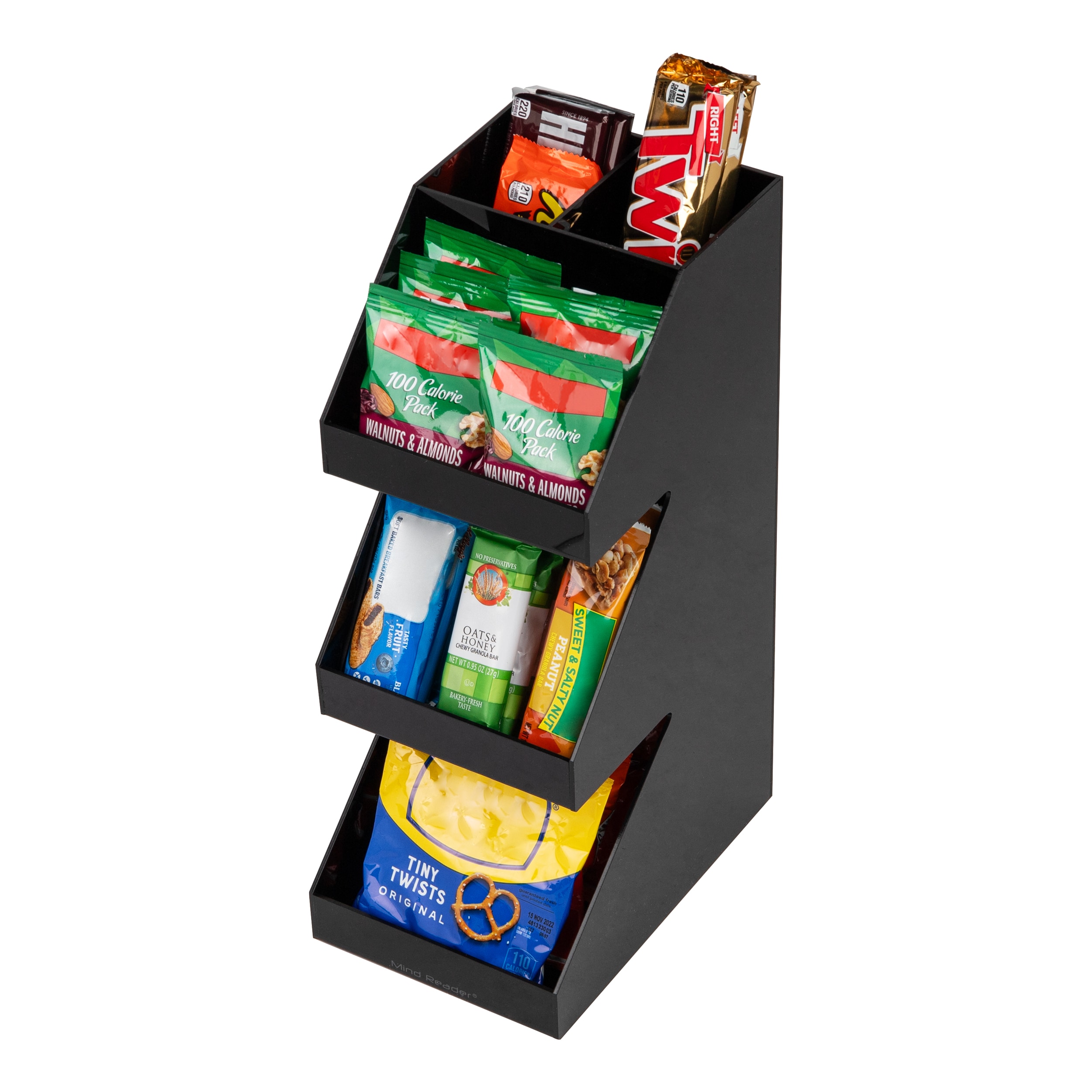 Black Acrylic 3-Tier Coffee and Tea Station Organizer
