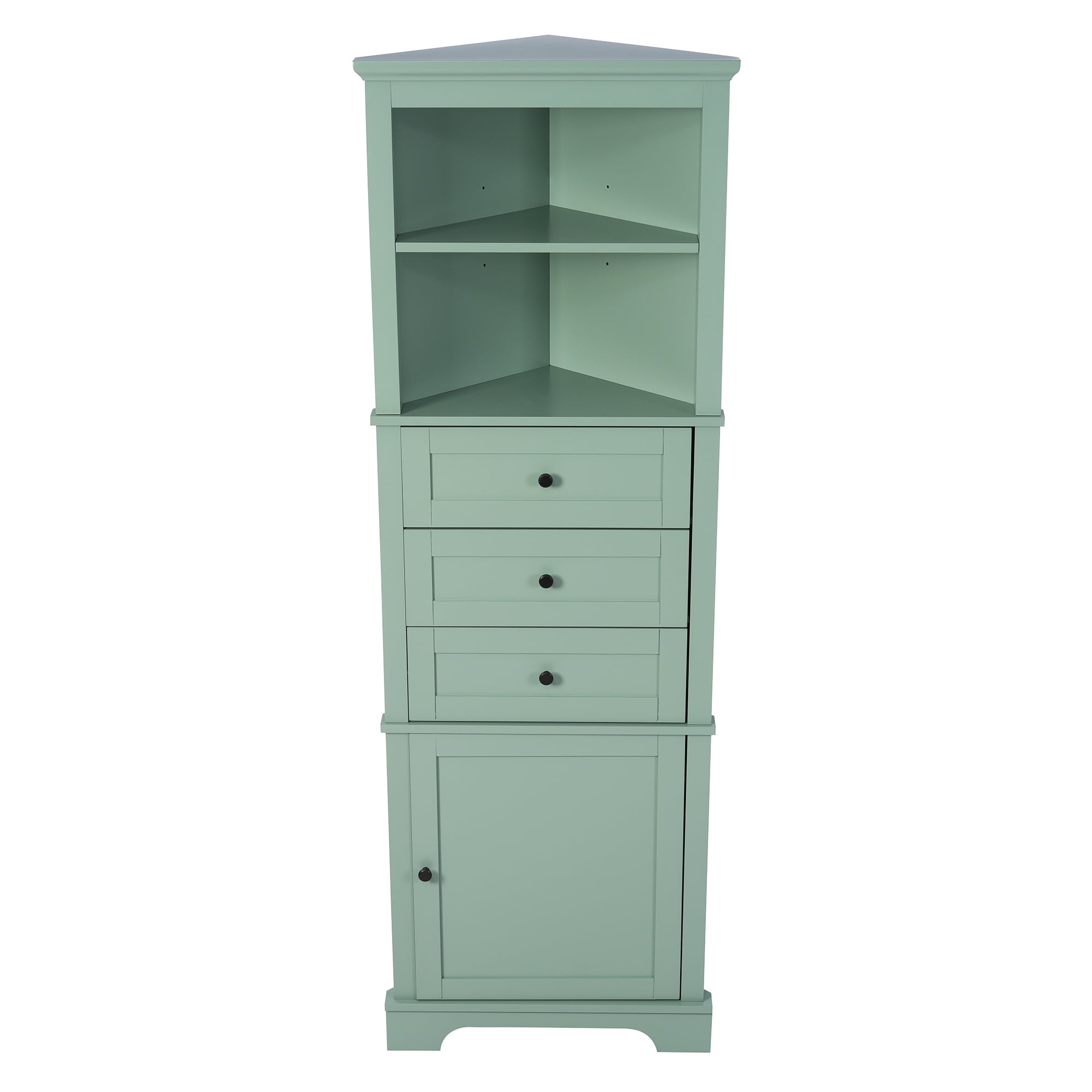 Hrinhom BA07-GREEN Linen-Cabinets - View #4