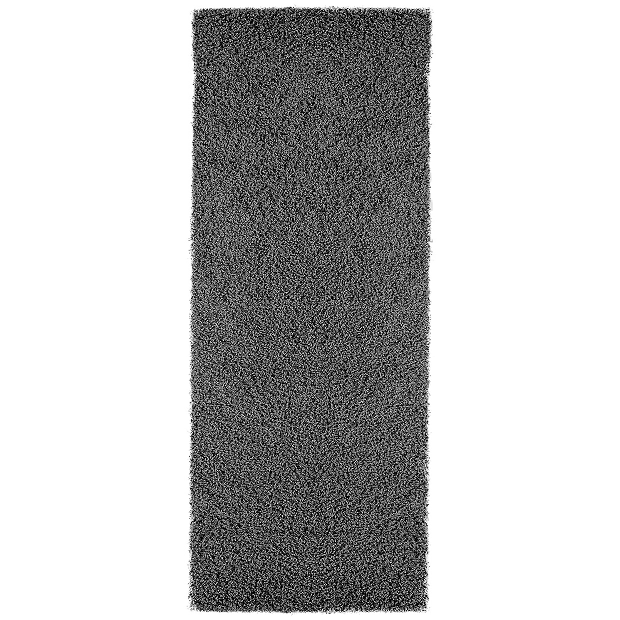 Ottomanson Emmy Non-Slip Rubberback Solid 2x5 Indoor Runner Rug, 20 x 59,  Gray 