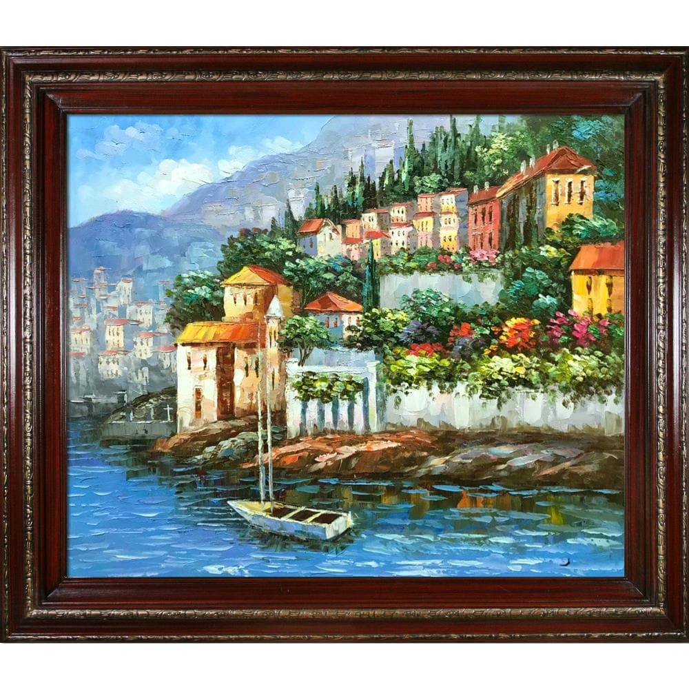 overstockArt Italy at Dusk Framed Oil Reproduction