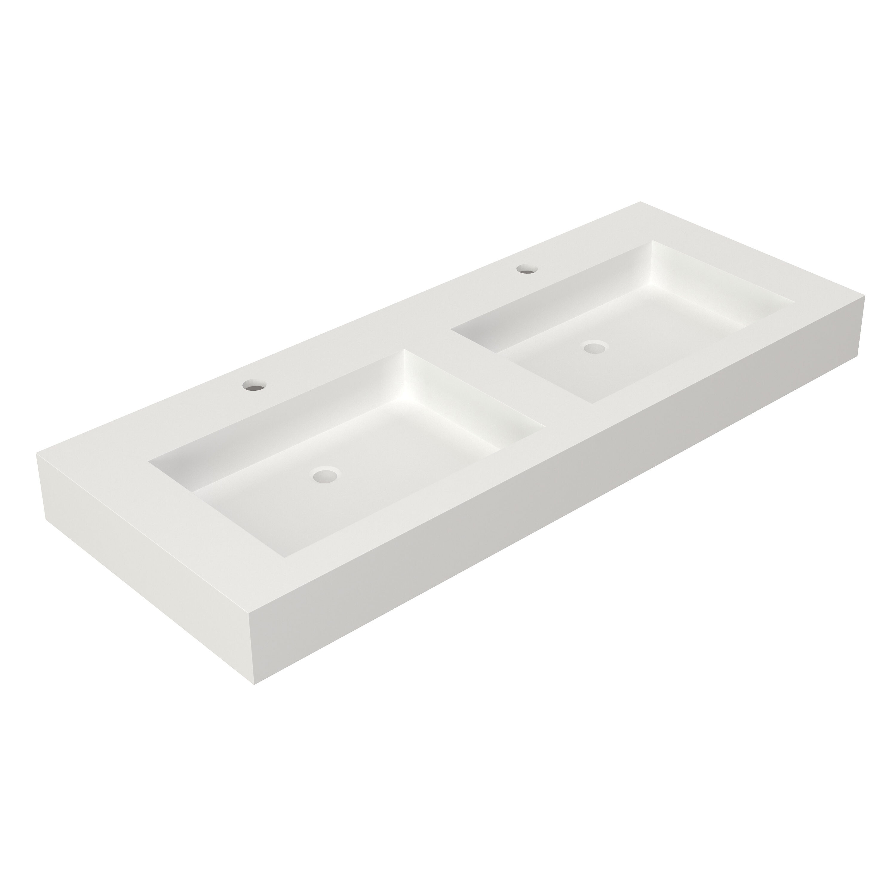 Tinyhomie Stone Resin Solid Surface Bathroom Sink Durable Seamless Vanity Basin Modern Design