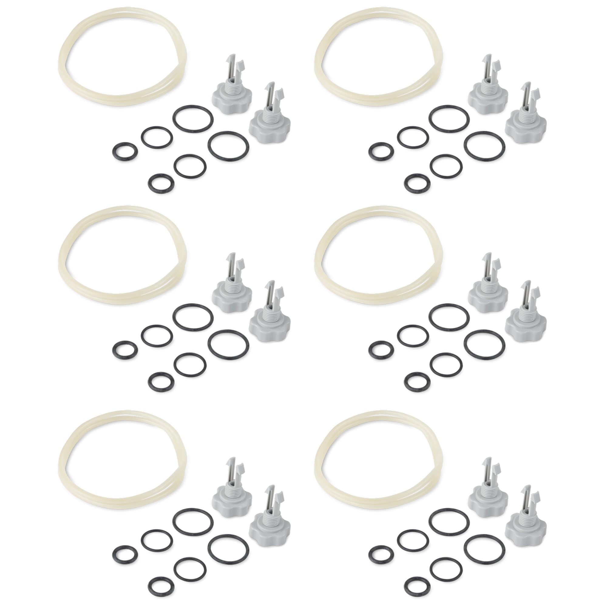 Intex  25003 1500 gal and Below Filter Pump Replacement Seals Pack Parts (6 Pack)