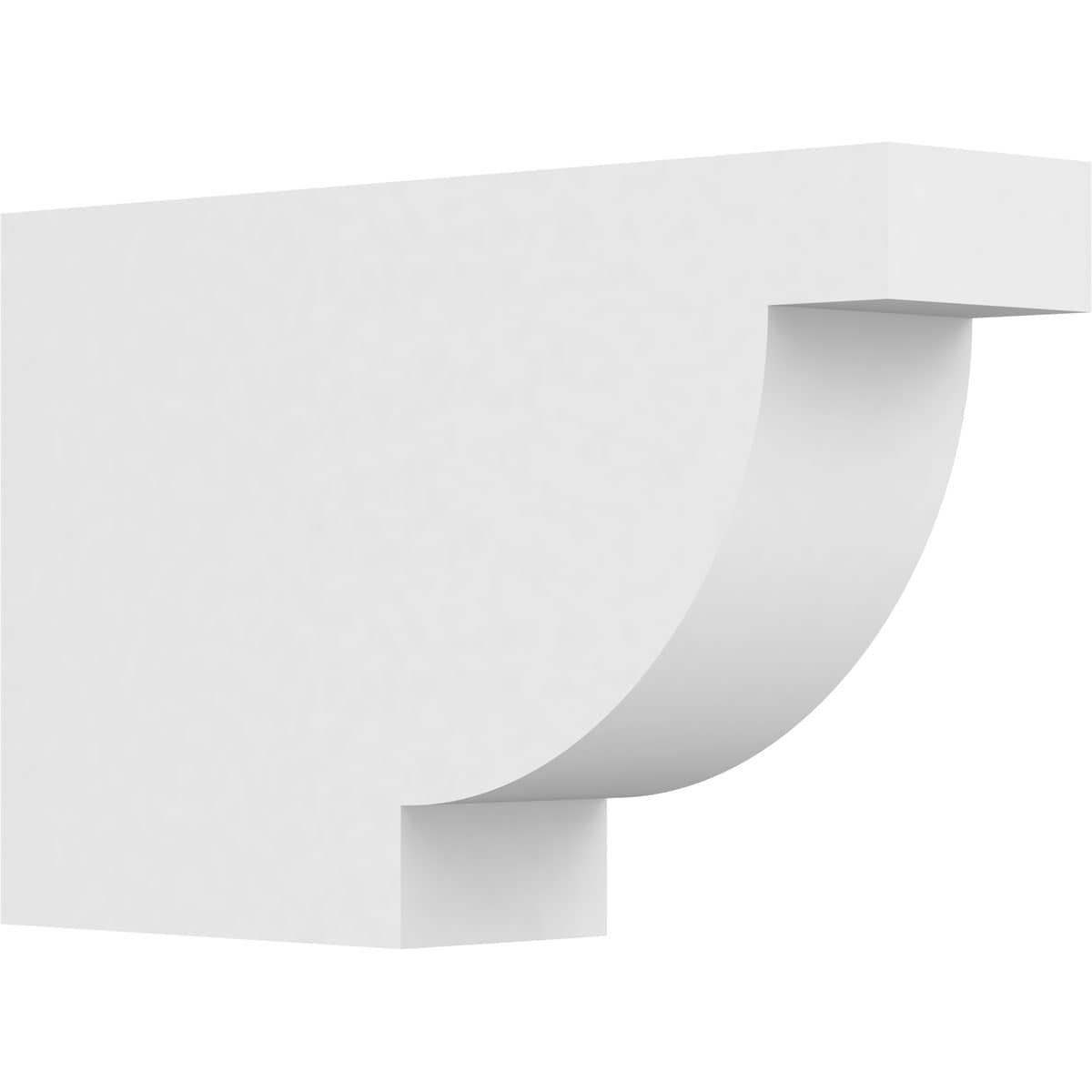 Ekena Millwork RFTP04X10X16ALP Standard Alpine 4-in X 10-in X 16-in White PVC Rafter tail