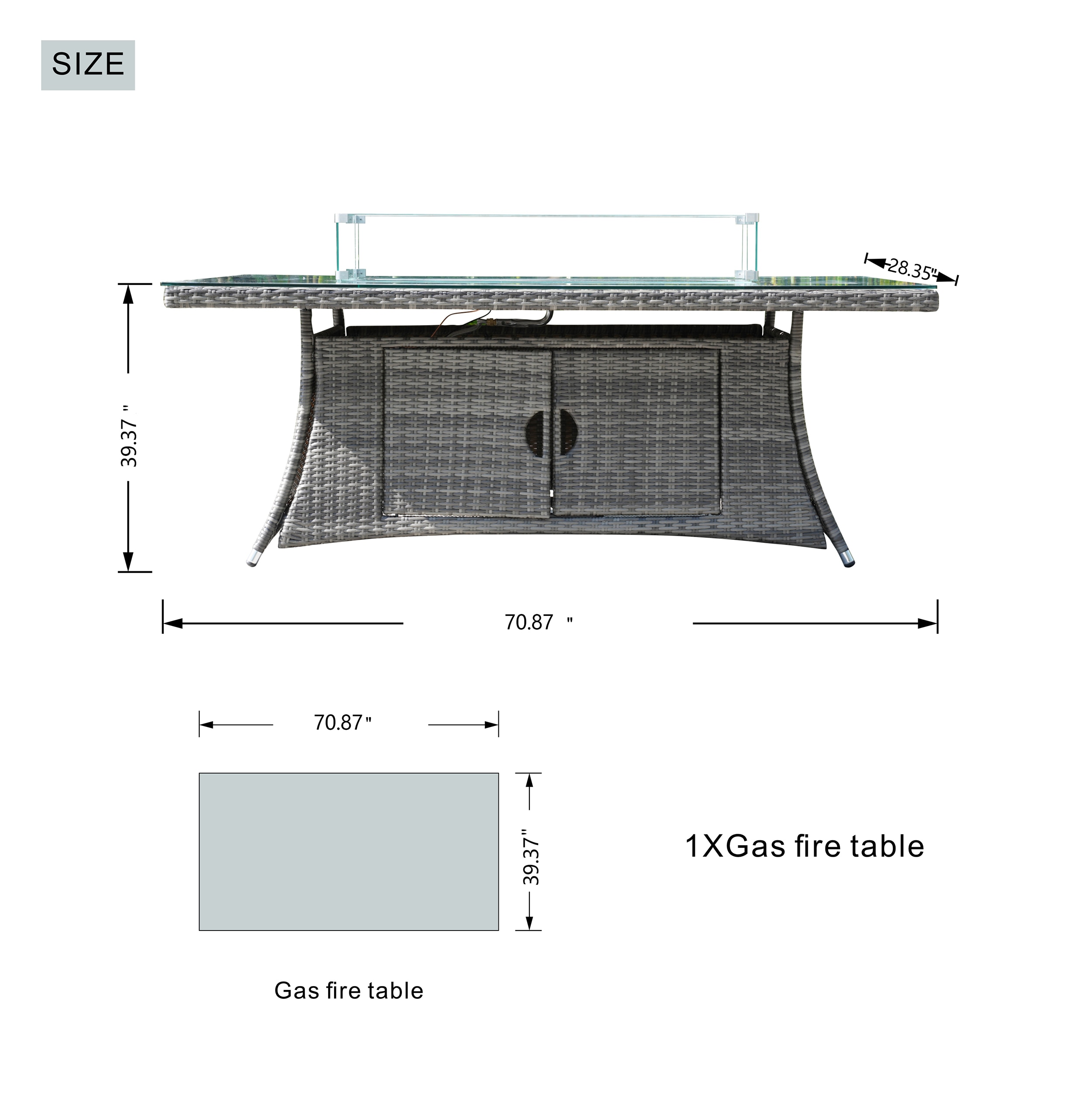 Moda Furnishings 1403-1106R-G Patio-Conversation-Sets - View #7