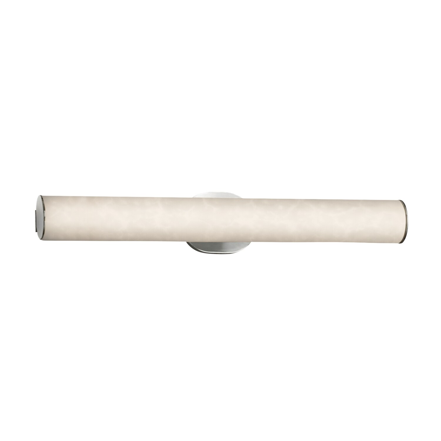 Justice Design Group CLD-8655-NCKL Clouds 28-in 1-Light Brushed Nickel LED Transitional Vanity Light