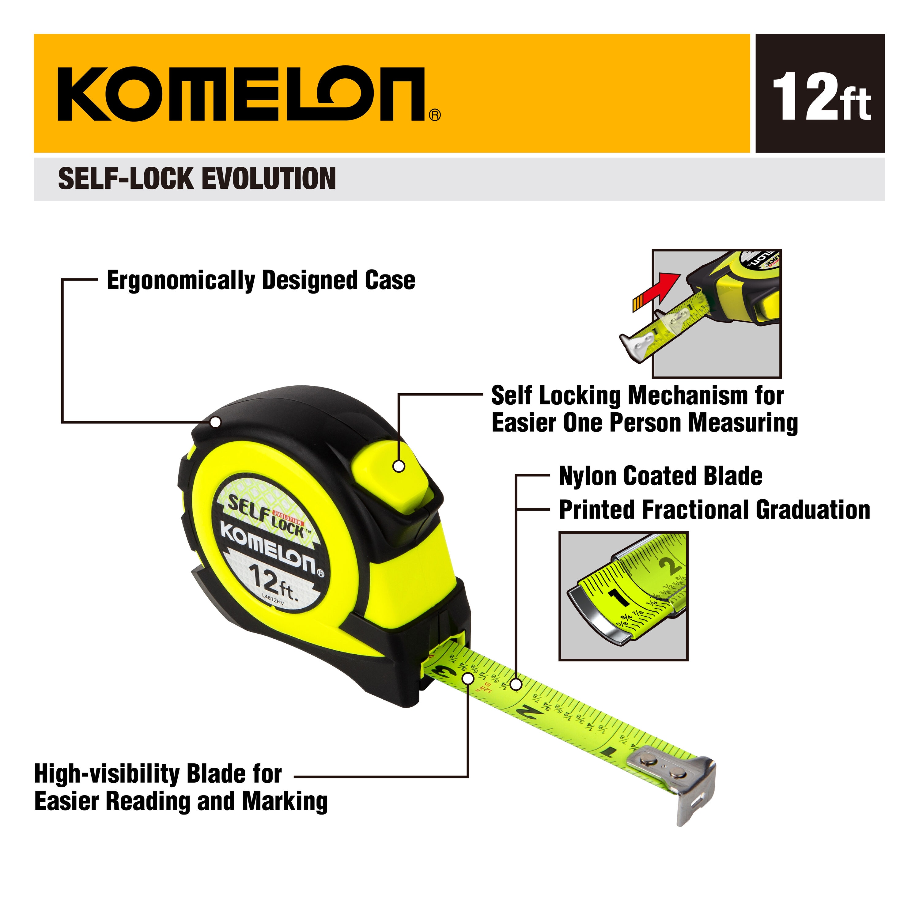 Komelon Flat Tape - F-1200 - Penn Tool Co., Inc