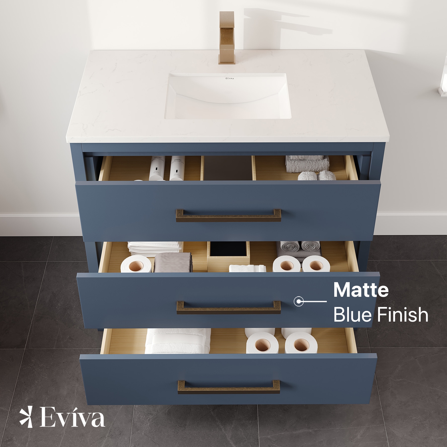 Eviva EVVN812-36X18DB Bath-Vanity-Combo - View #4