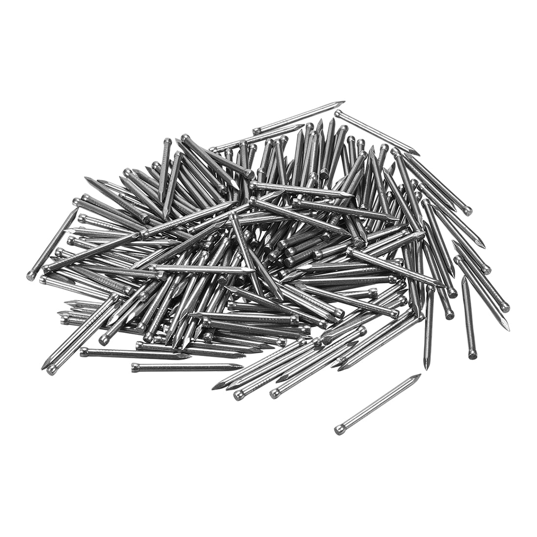Unique Bargains Finishing Nails Hand-Drive Hardware Carbon Steel Nail 30mm 1.2 Inch 100pcs Silver