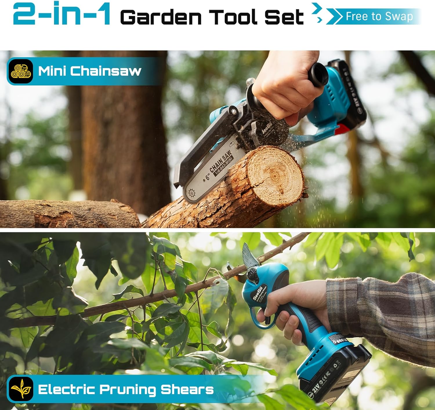 SeeSii APS61 Cordless-Chainsaw - View #4