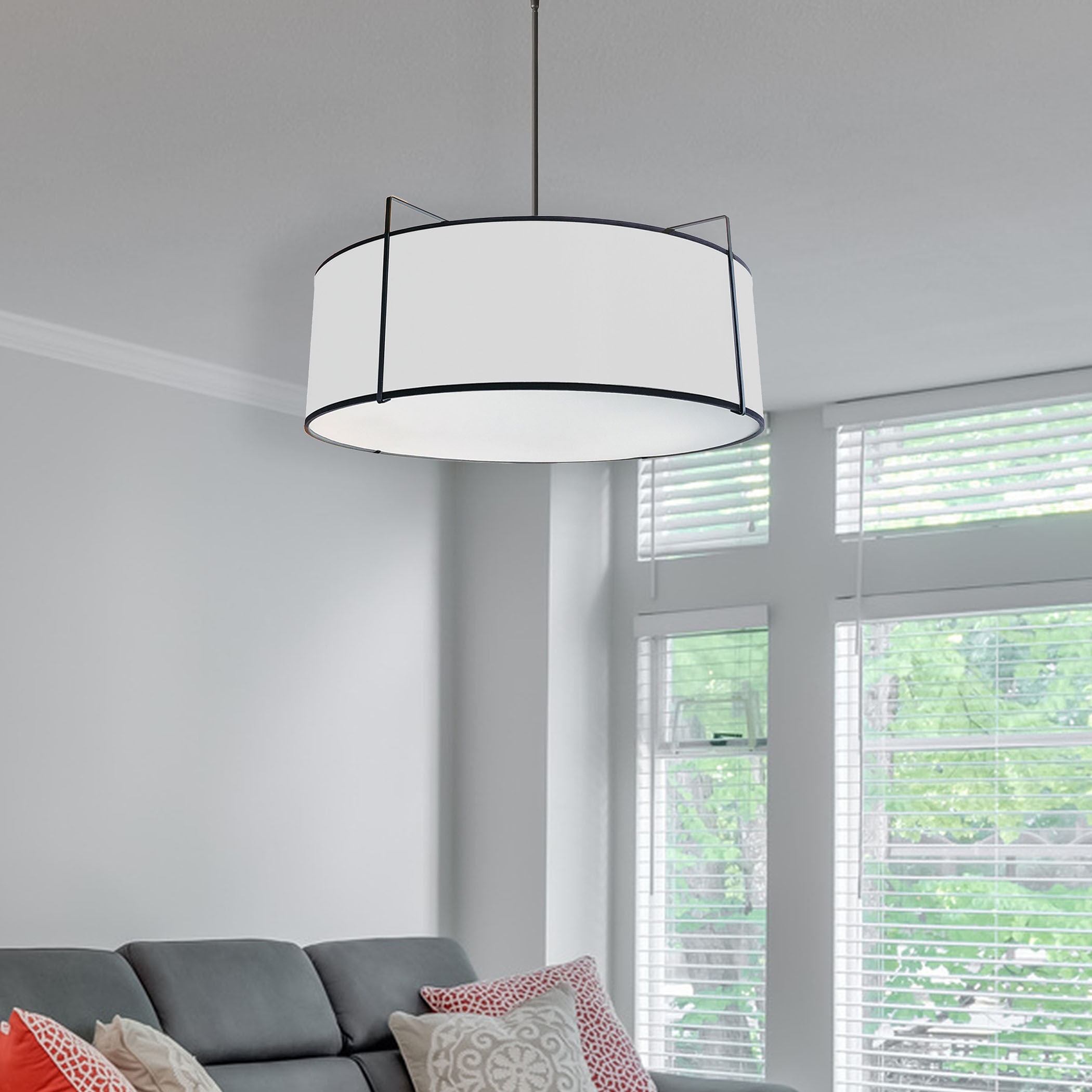 Dainolite TRA-244P-BK-WH Pendant-Lights - View #2