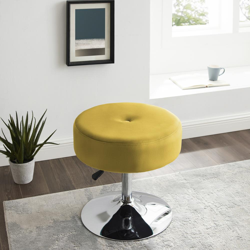 yellow vanity stool