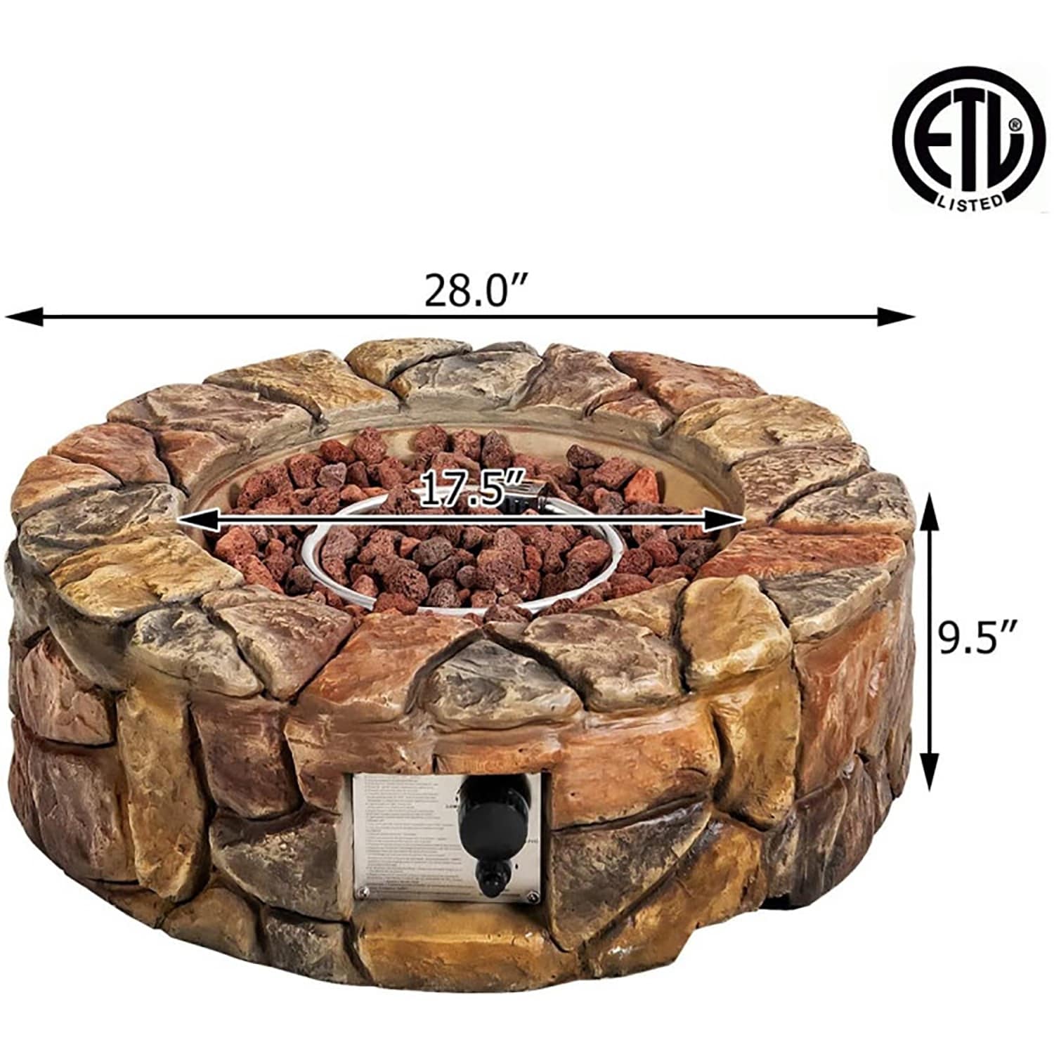 GZMR GZ-A01NP27CF Outdoor-Gas-Firepits - View #4