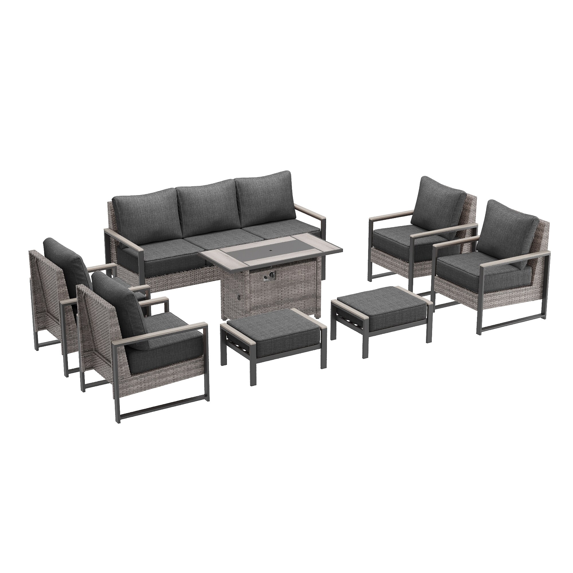 ACEGOSES LW-PS-148HBK-S2T5 Patio-Conversation-Sets - View #2