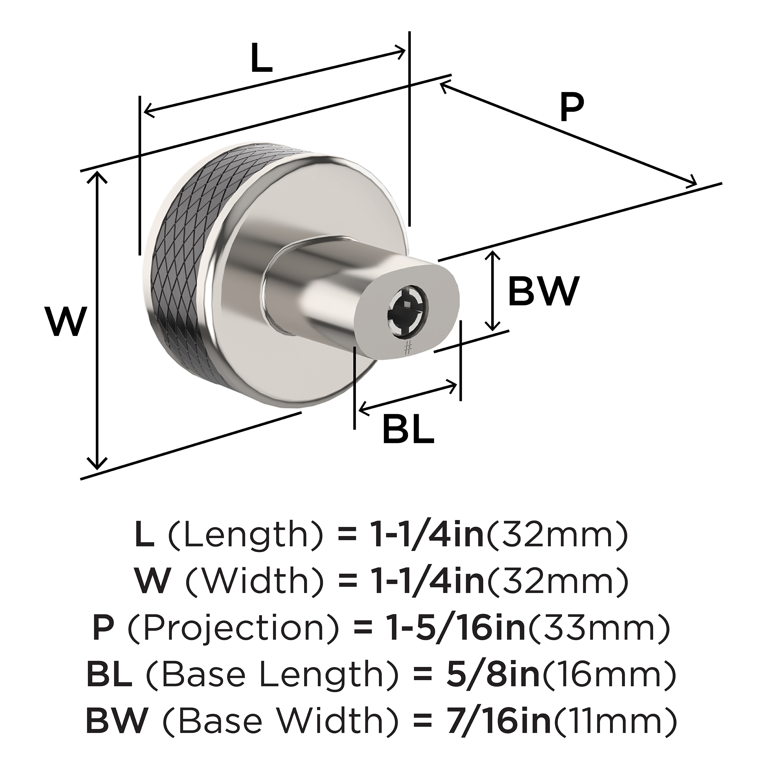 Amerock BP36554PNGM Cabinet-Knobs - View #4
