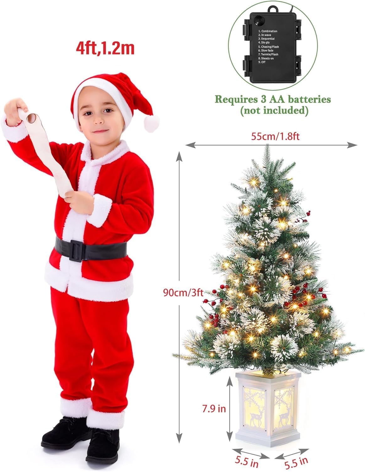 Qeetex 199809319533 Artificial-Christmas-Trees - View #2