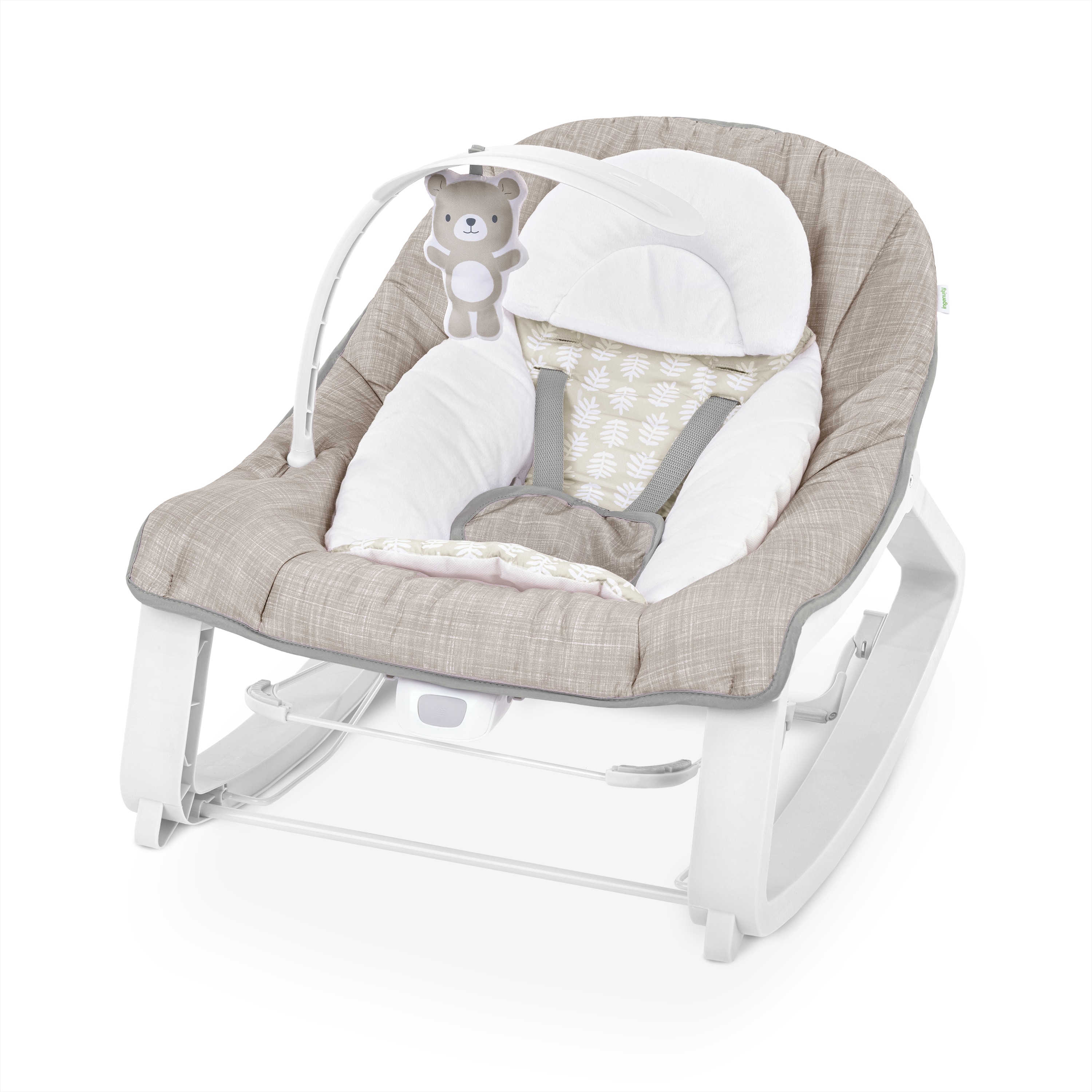 Ingenuity Keep Cozy 3-in-1 Bouncer and Rocker Seat 23-in Linden Kids Rocking Chair