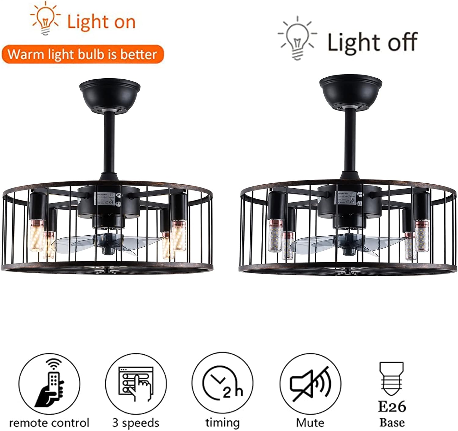 Oukaning HG-HCX7668-116US Ceiling-Fans - View #11