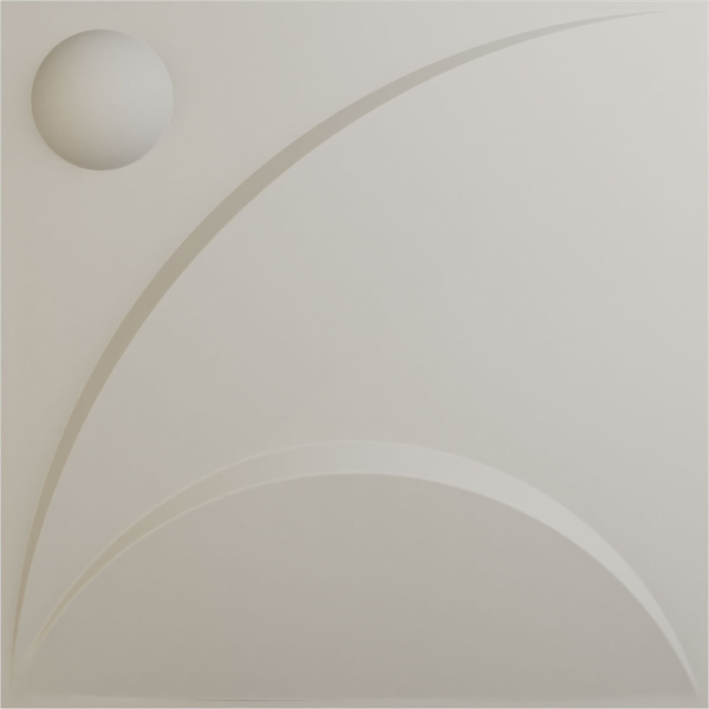 Ekena Millwork WP20X20EZGBW-CASE-12 19-5/8-in x 19-5/8-in Embossed Paintable/Stainable White PVC Wall Panel ( 12 -Pack, Covers 32.04-sq ft )