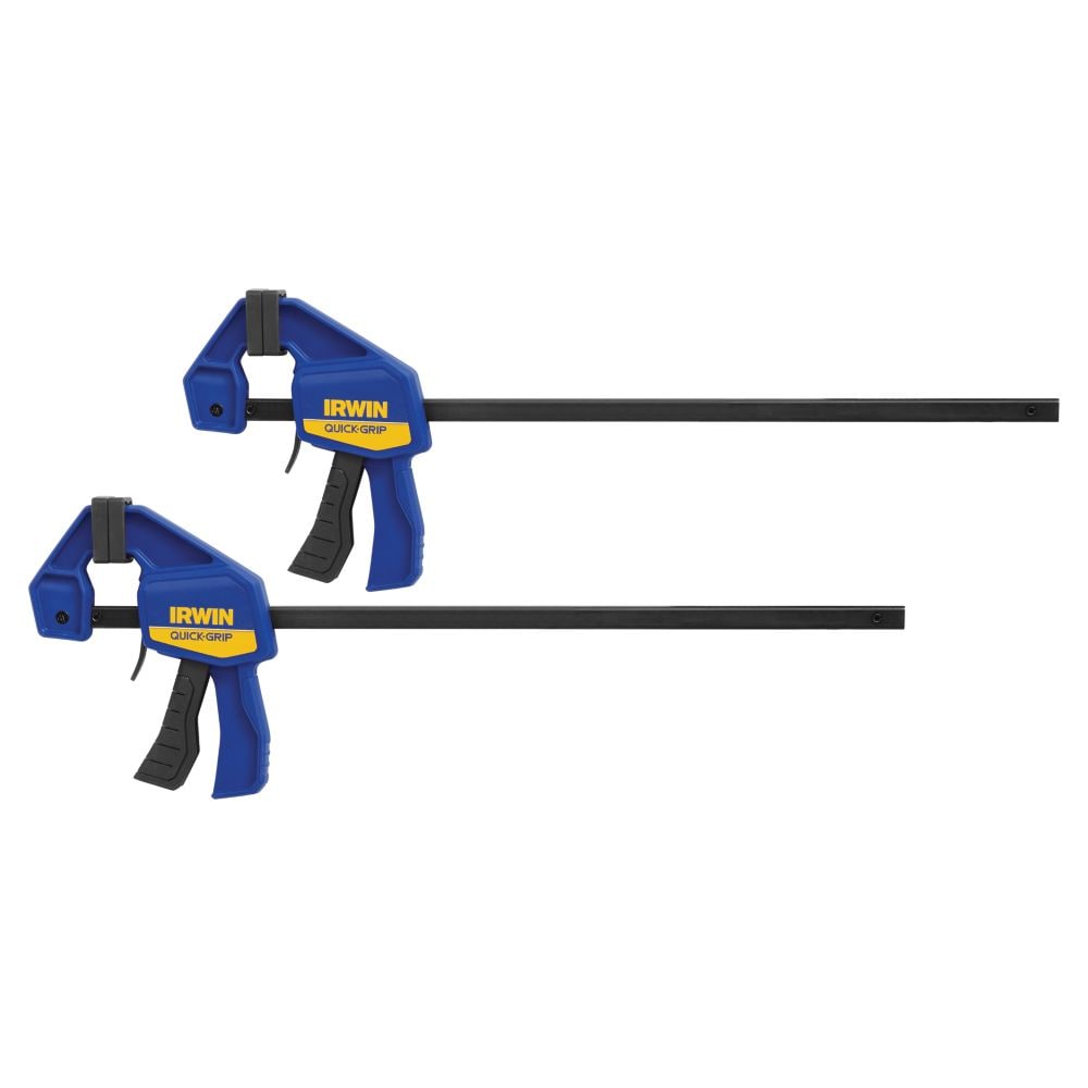 IRWIN 1964745 QUICK-GRIP 2 -Pack 12-in Mini One Handed 140-lb Bar Clamp