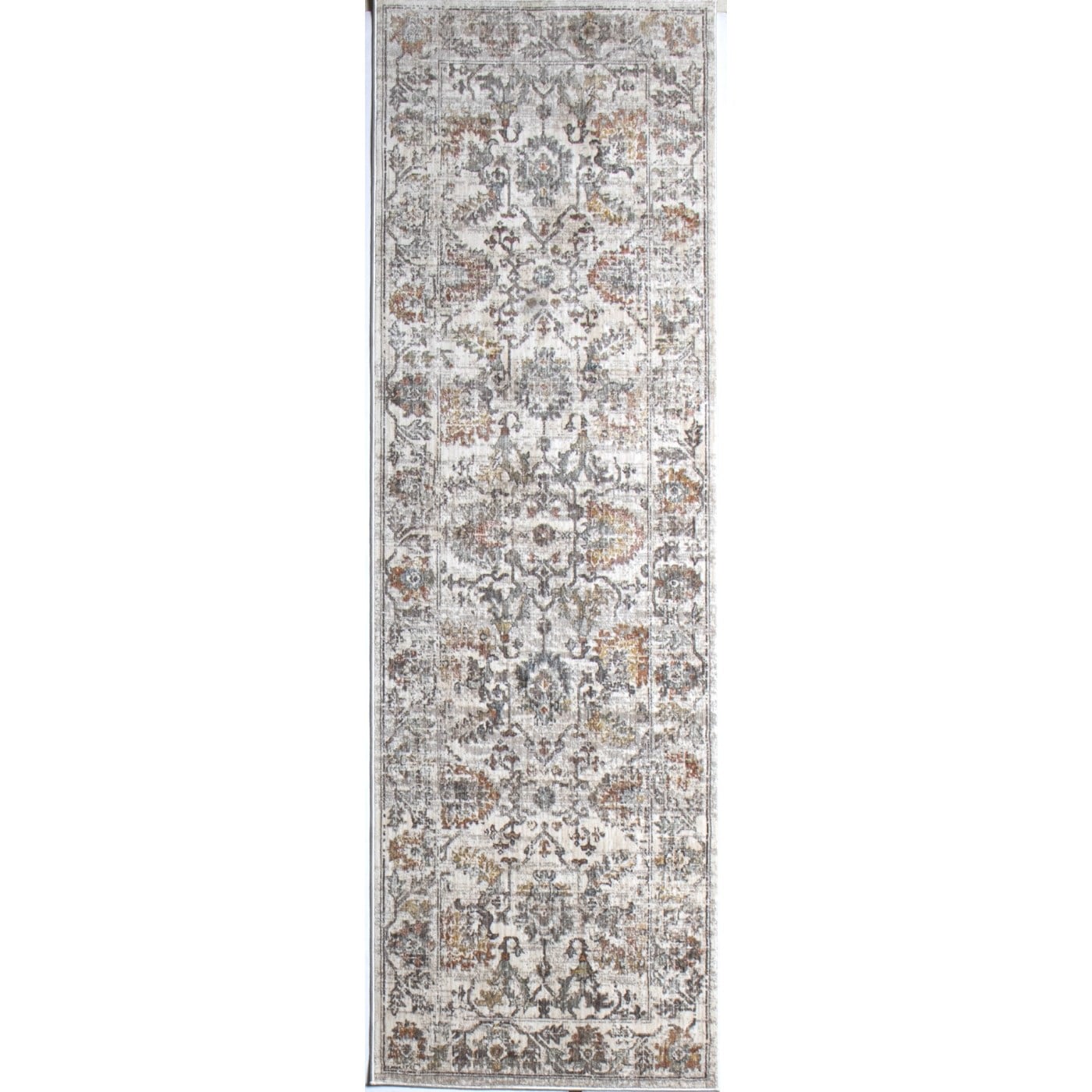 Bashian 649652311319 Legacy 3 x 8 (ft) Polyester Ivory Rectangular Indoor Geometric Runner rug