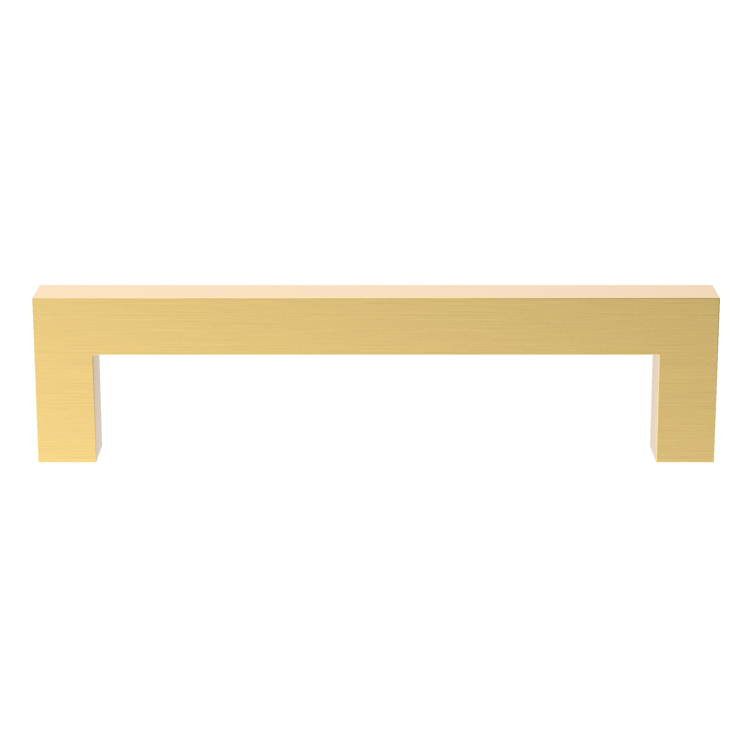 Style Selections HW-074-BG-10PK Carter 5-1/16-in , 128mm Center to Center Brushed Gold Square Handle 10 -Pack