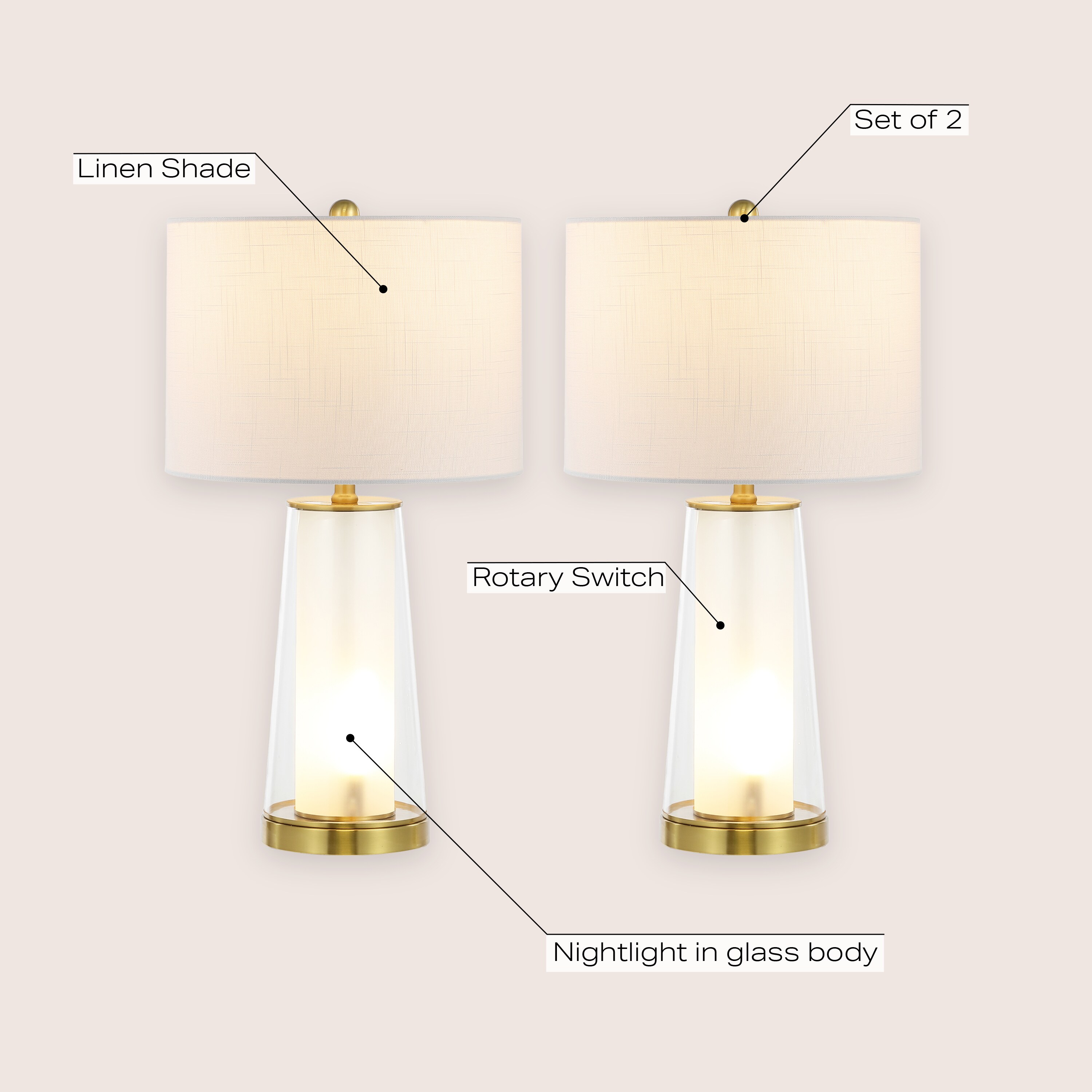 JONATHAN  Y JYL1137A-SET2 Table-Lamps - View #3