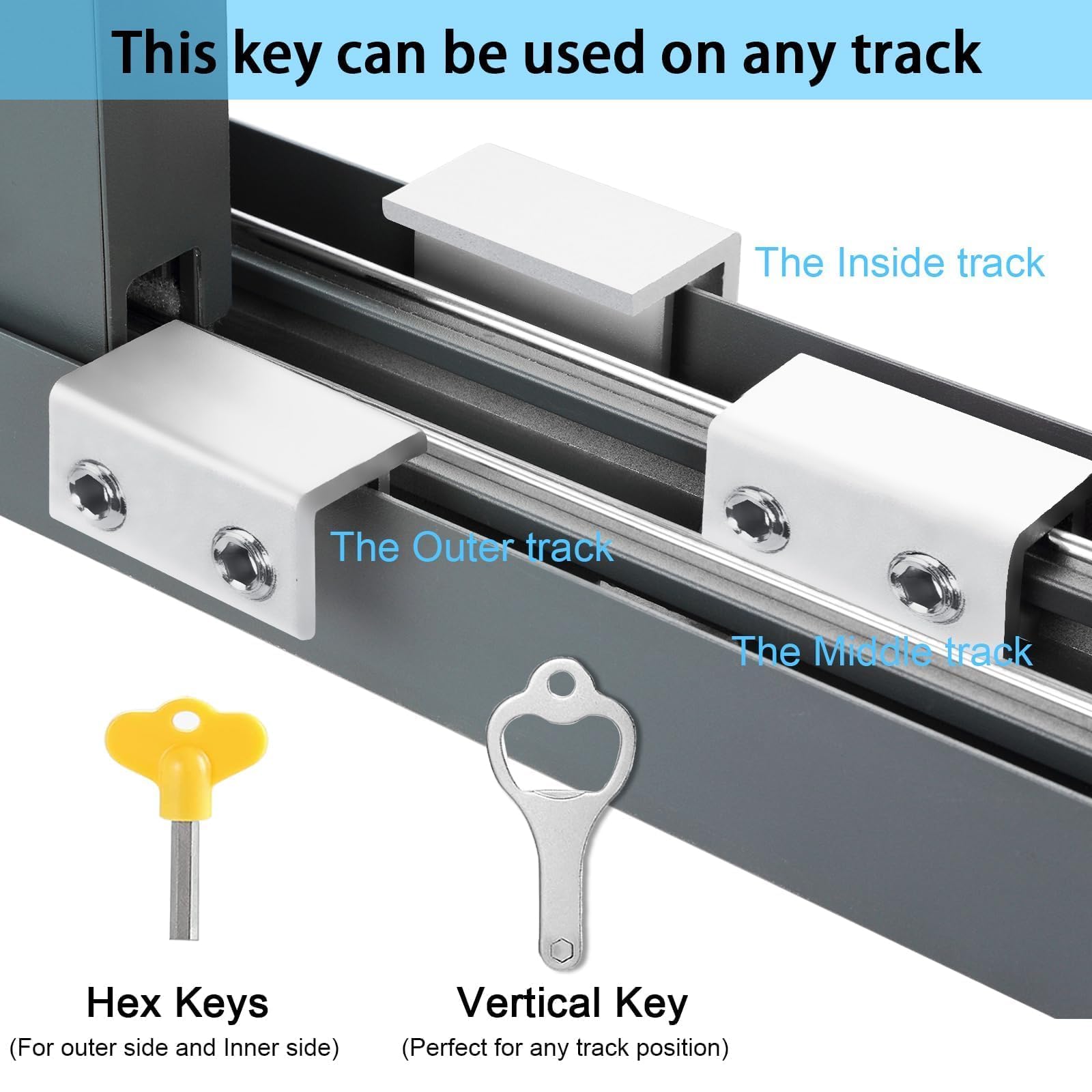 Aoibox LABFB428 Horizontal-Sliding-Window-Sash-Locks - View #5