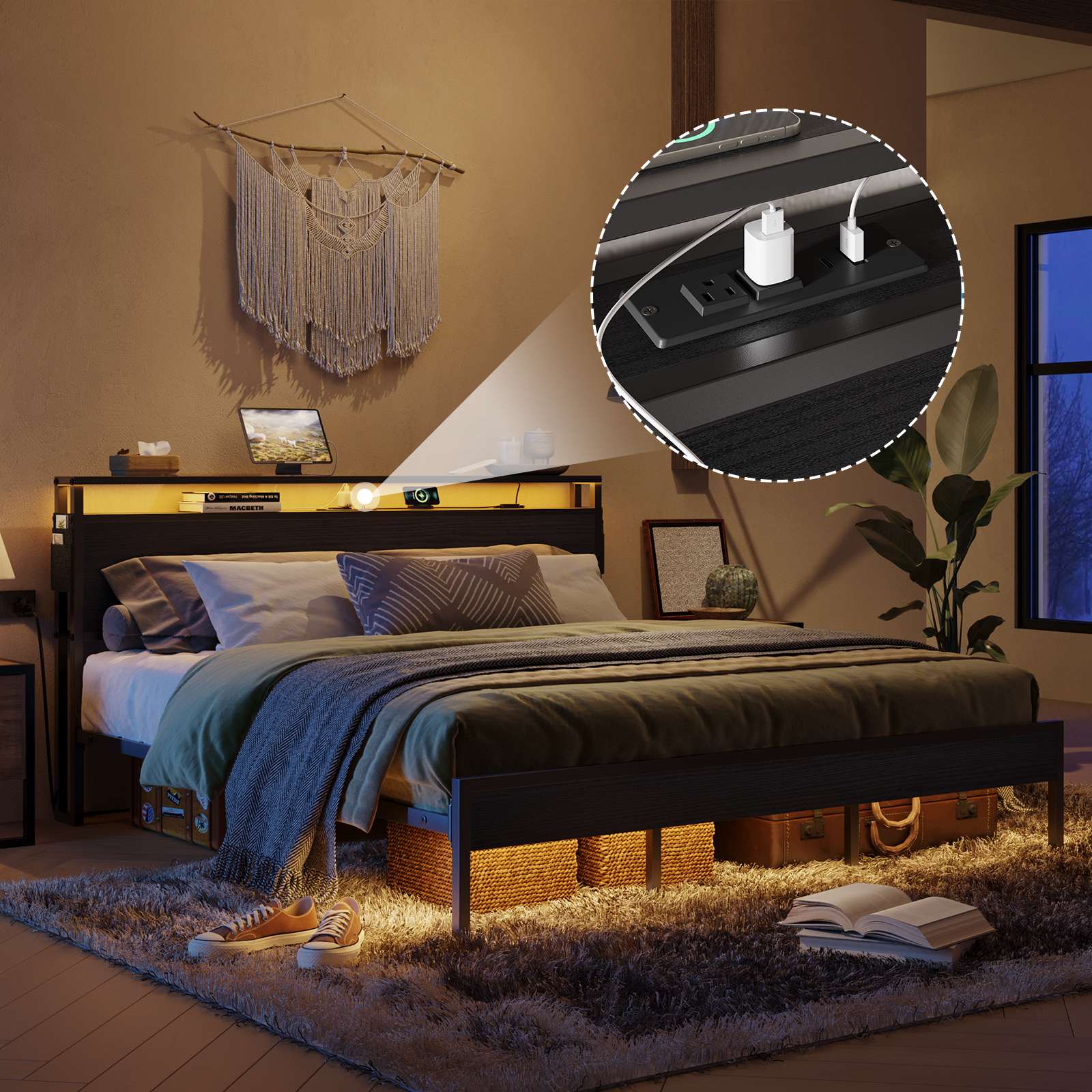 Bestier LOW-B700737B-BLKG beds - View #6