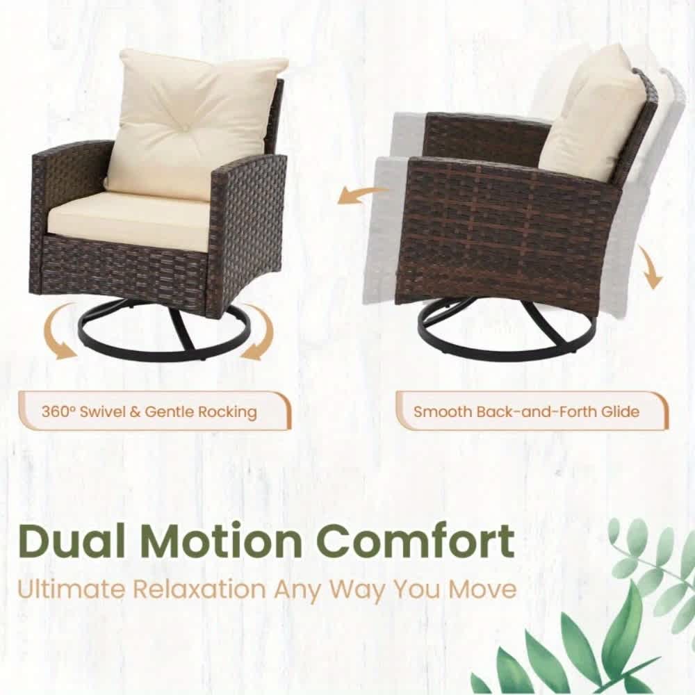 U-HOMY ZM-017BG-OT Patio-Conversation-Sets - View #5