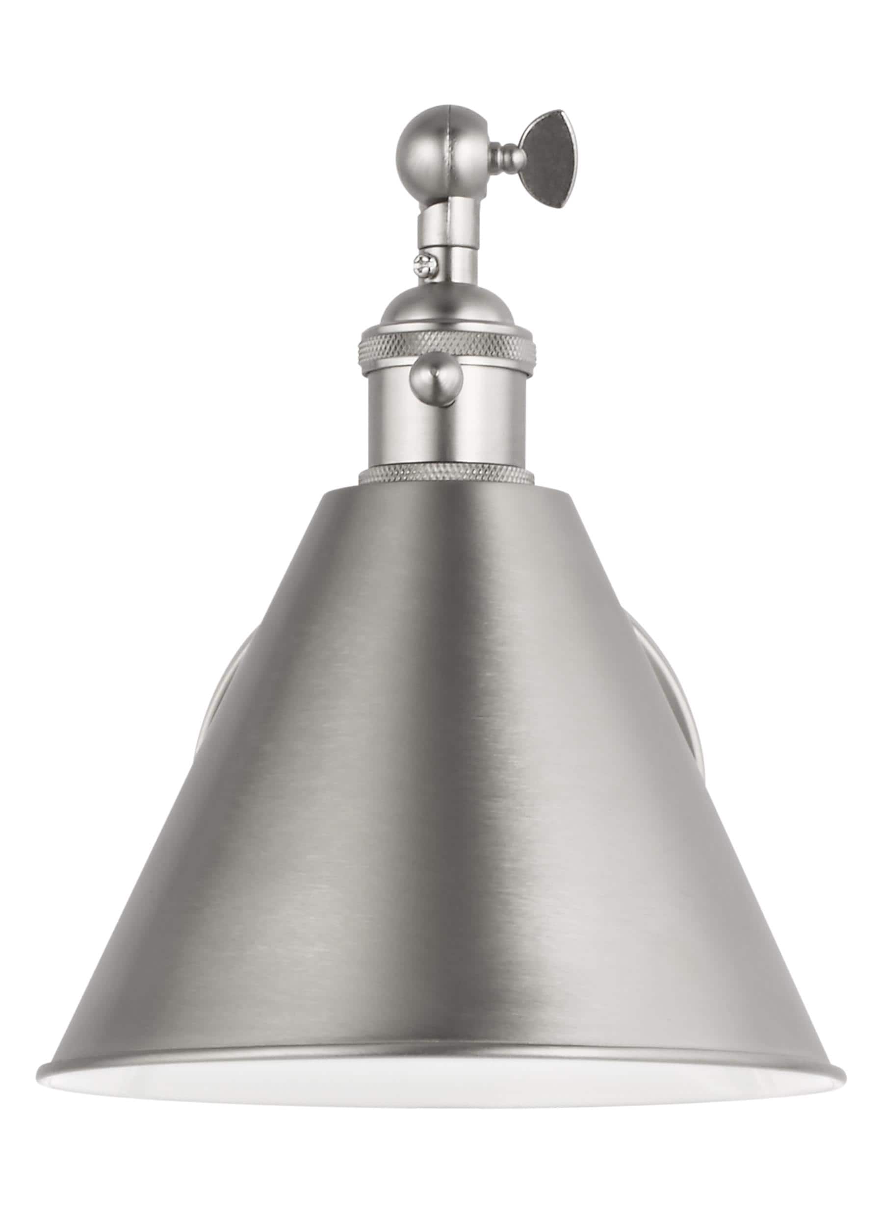 Generation Lighting 4198101-962 Salem 7-in W 1 -Light Brushed Nickel Transitional Wall Sconce
