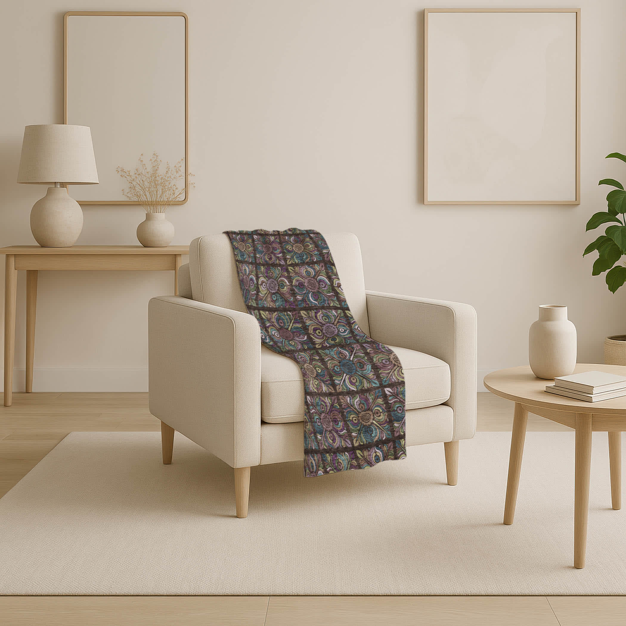 Addison Rugs Premium Machine Washable Addison ASB852 Chocolate 50 x 70 inches Sherpa Throw Blanket