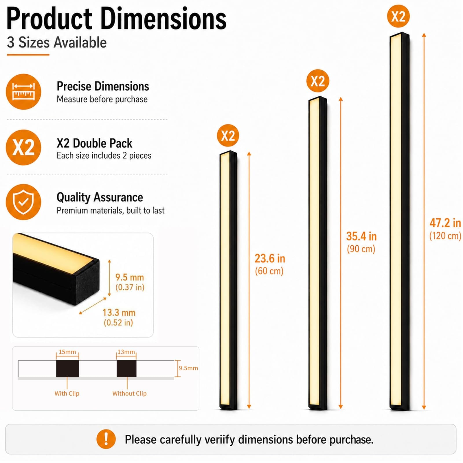 AOIZGMY Recessed LED Strip Lighting for Wood Slat Wall 6PCS 3000K Clip ...
