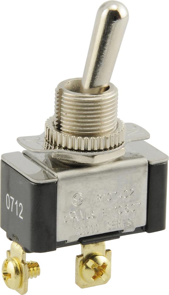 SERVALITE 884430 20-amp Single-pole Toggle Light Switch , Zinc-plated