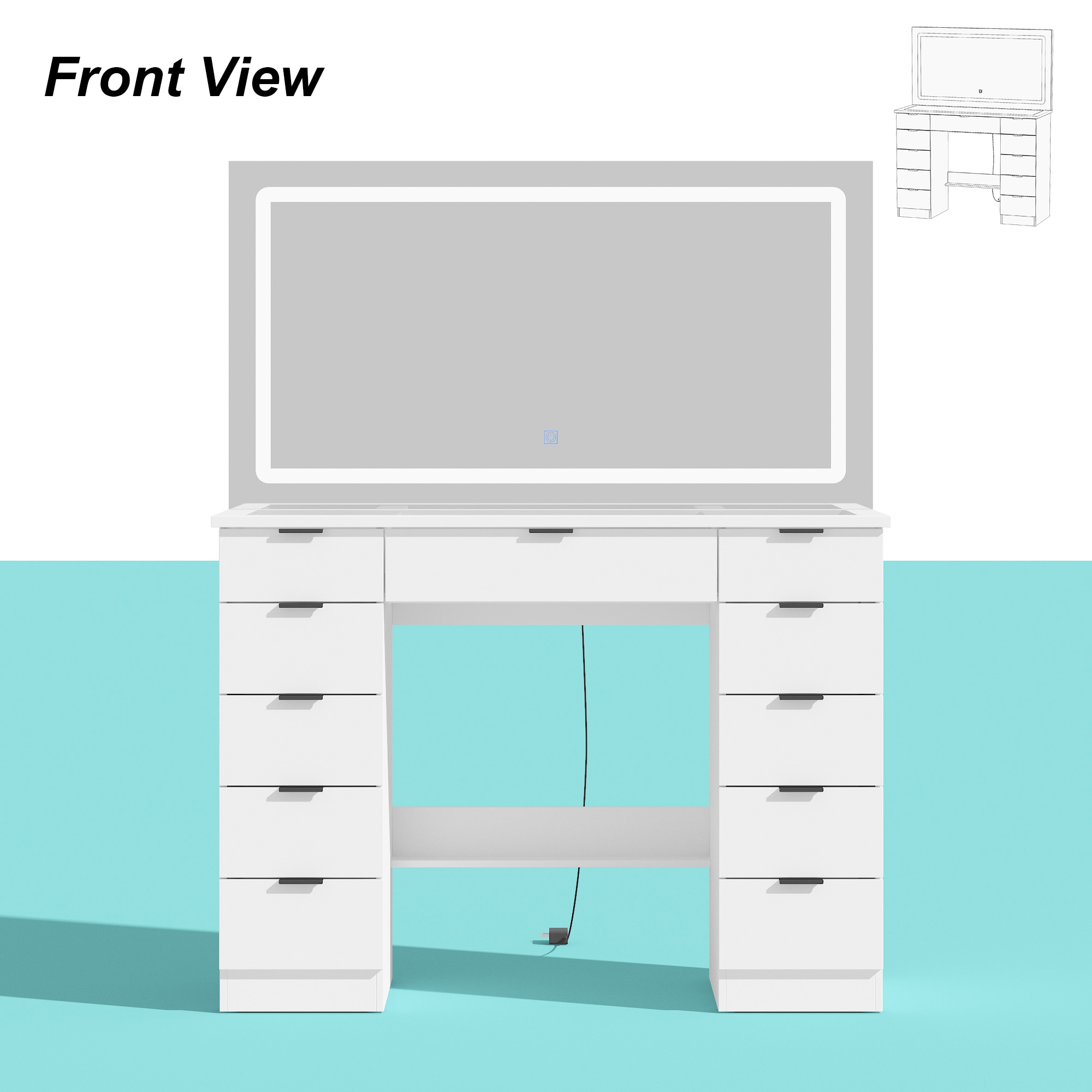 FUFU&GAGA JX0218-03 Bedroom-Vanities - View #5