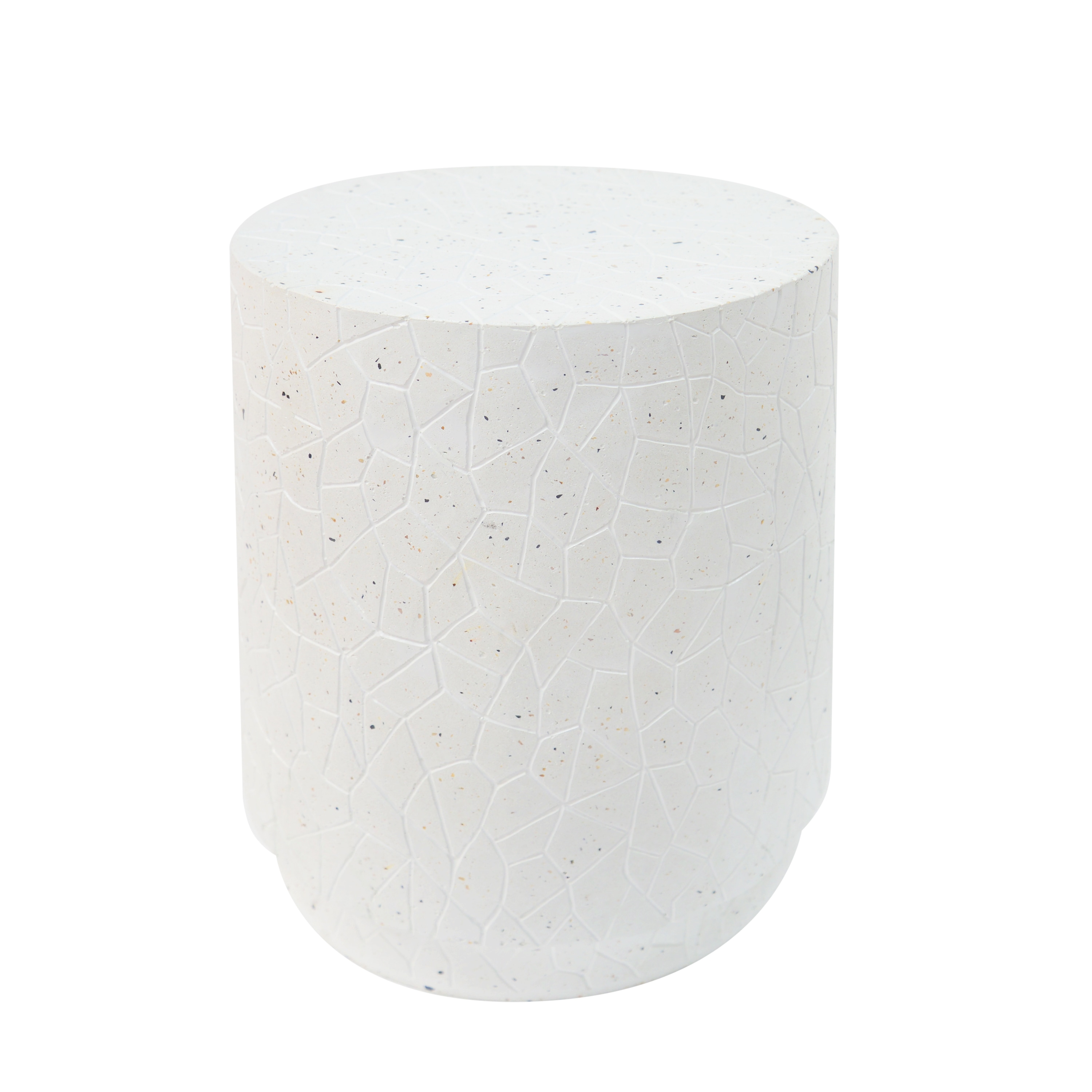 Christopher Knight Home 320851 Ashton Durable Outdoor Side Table with Intricate Terrazzo Texture Design