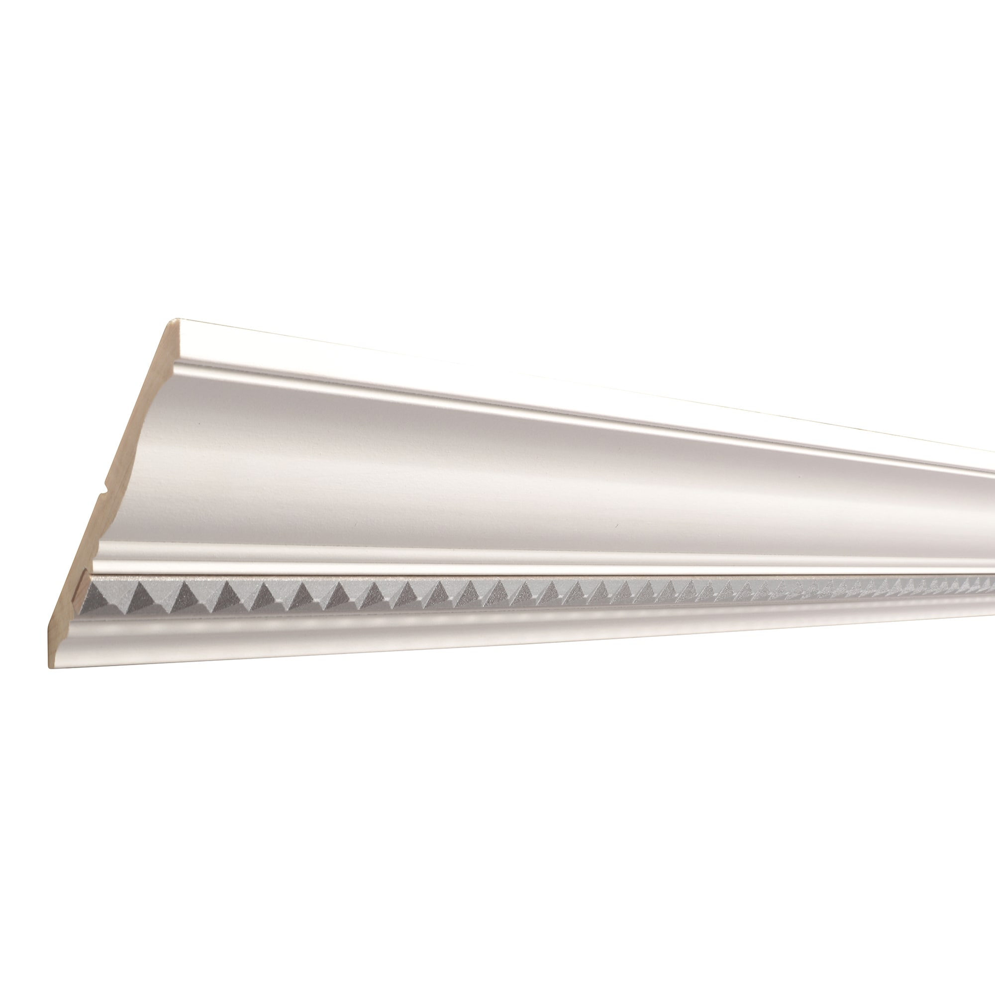 Ornamental Mouldings 1328-8PRIM03SLV Haute 4-1/2-in x 8-ft White hardwood Primed Wood Crown Moulding