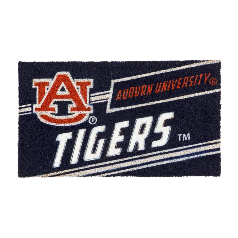 Team Sports America 2RMP928 Auburn Tigers 2-ft x 3-ft Multi Coir Rectangular Outdoor Decorative Sports Door mat