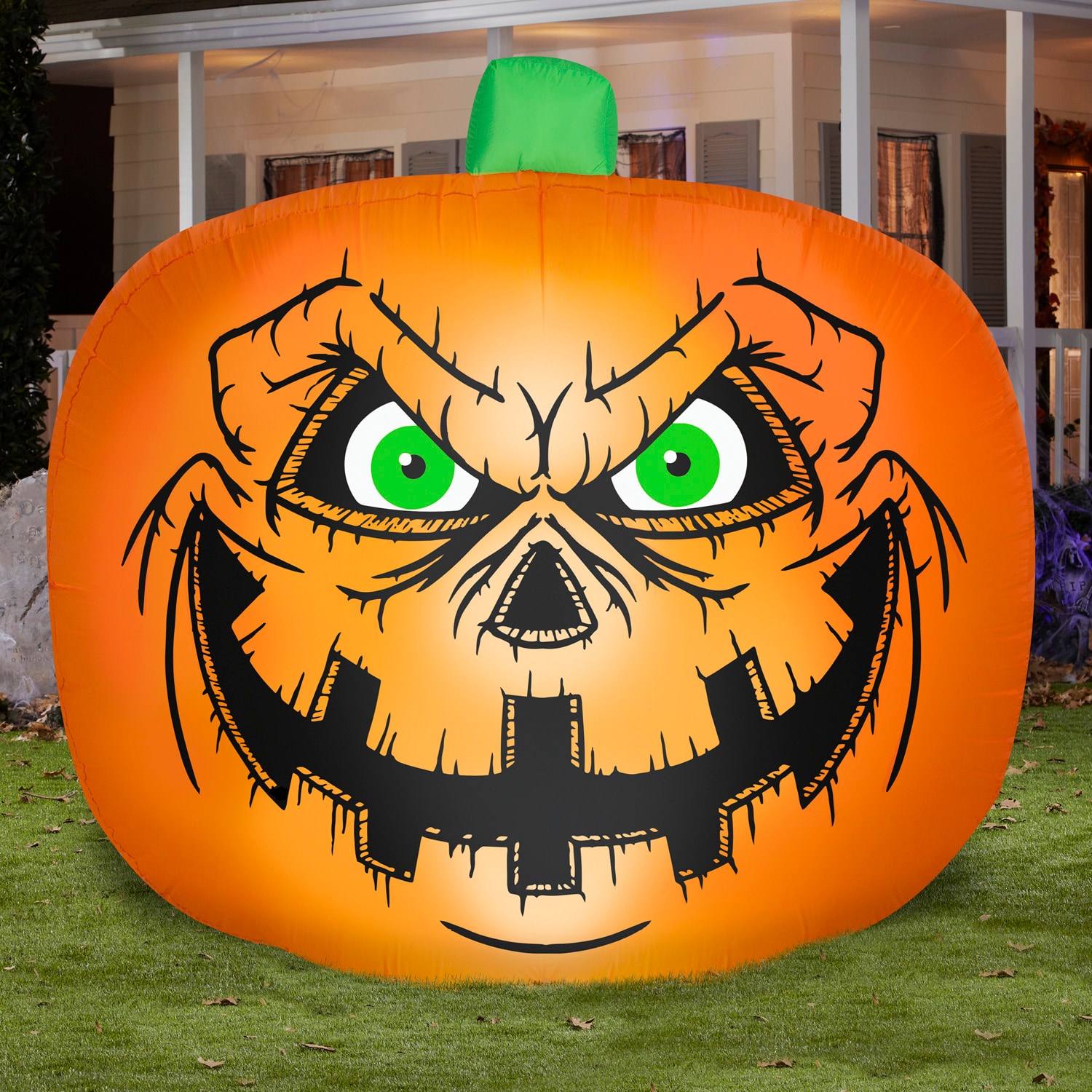 Gemmy 7.51-ft Yard Stake Lighted Jack-o-lantern Inflatable G-550598 at ...