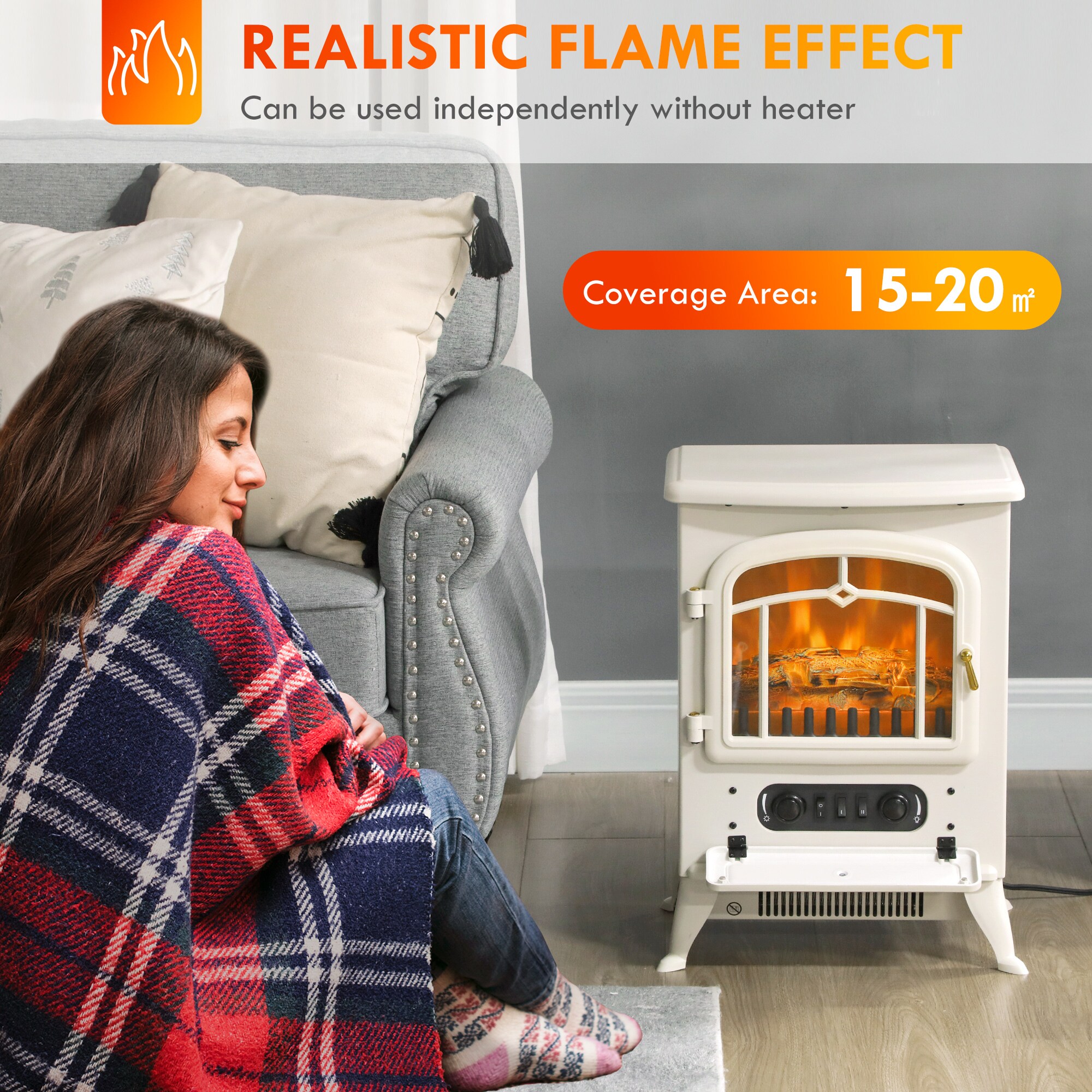 LOVMOR SF-WO-W2225P249841 Electric-Fireplace-Logs - View #5