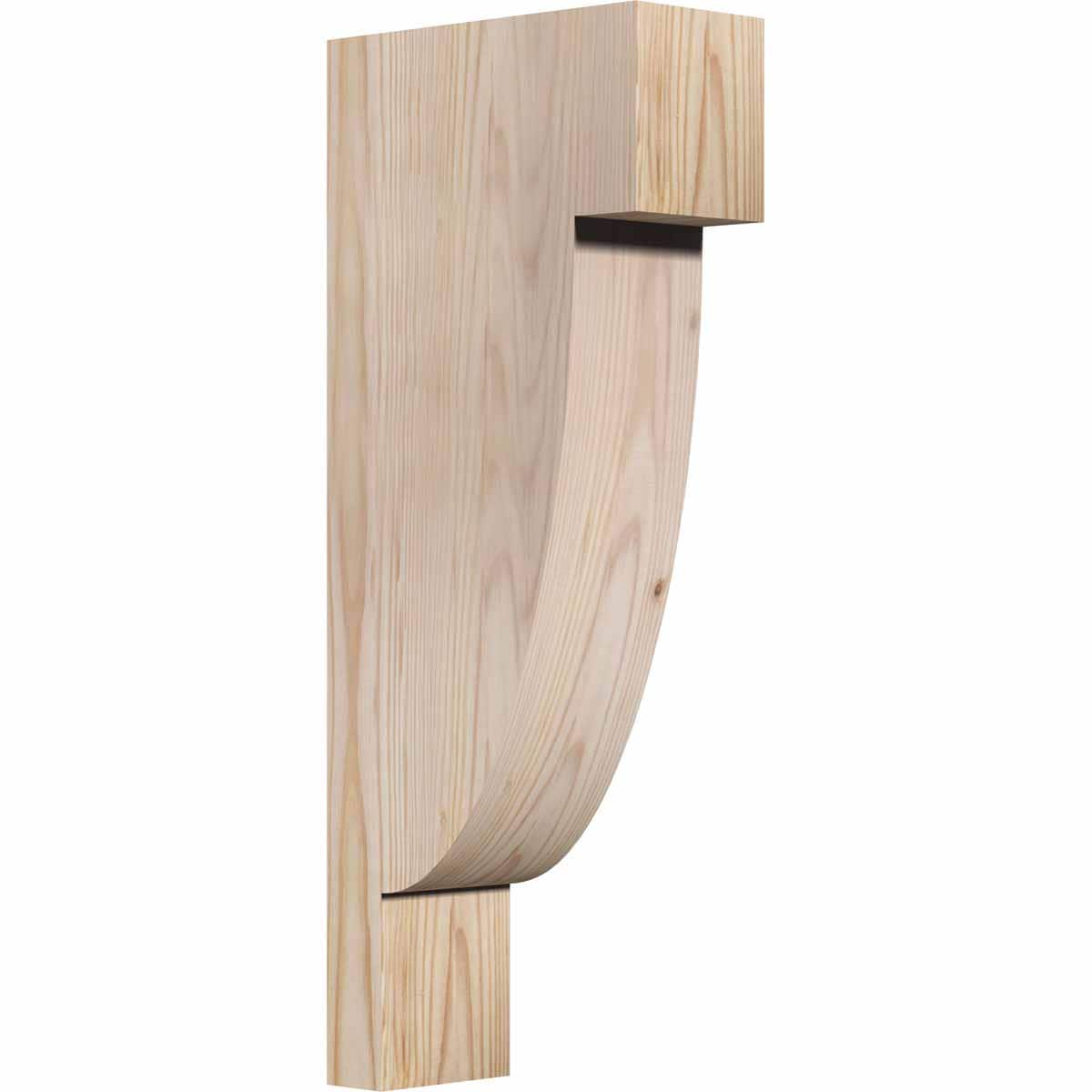 Ekena Millwork COR04X08X20ALP00SDF 3-1/2-in x 8-in x 20-in Alpine Unfinished Douglas fir Wood Paintable/Stainable Corbel