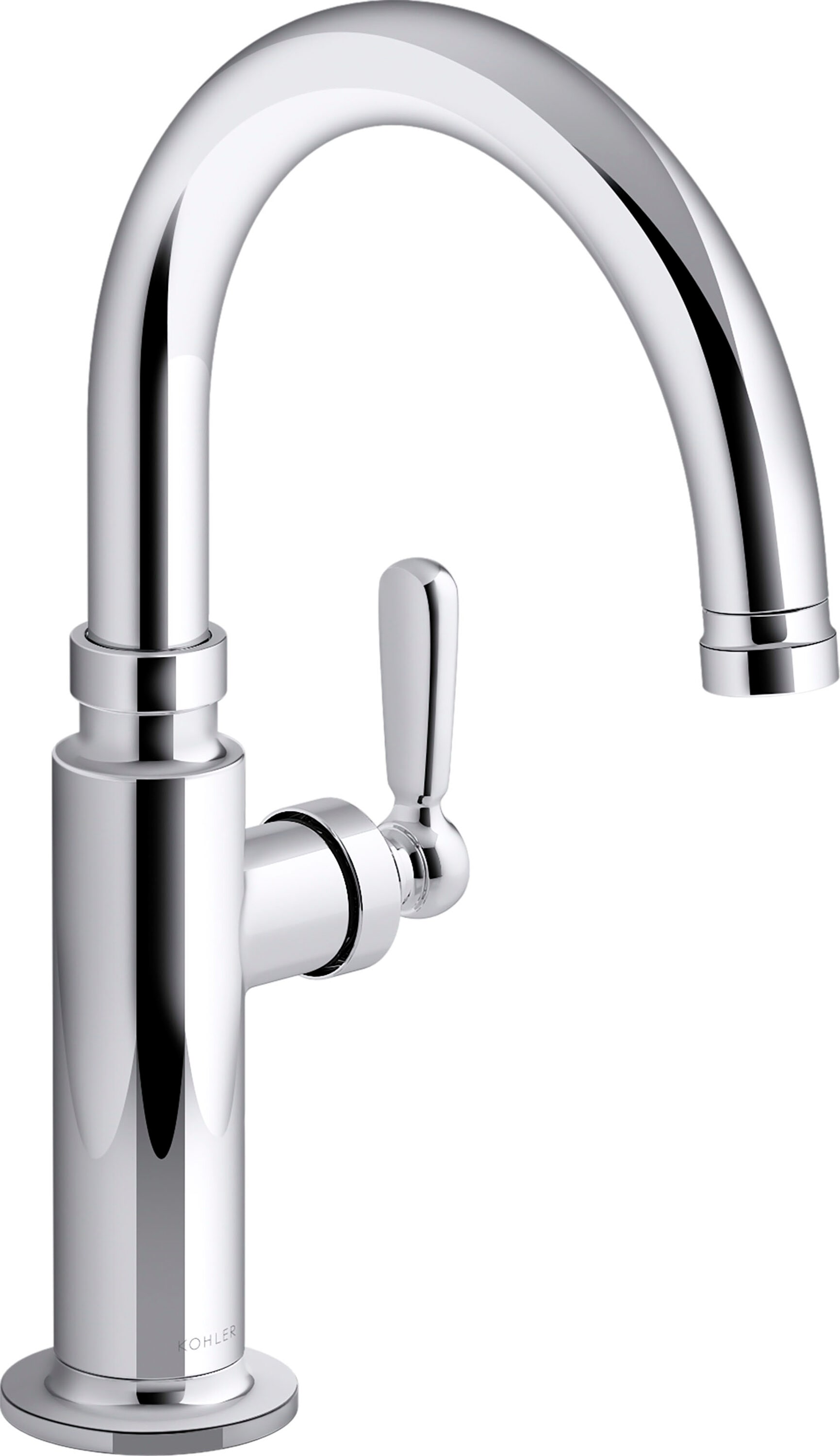 KOHLER 28357-CP Edalyn by Studio McGee Polished Chrome Single Handle Deck-mount Kitchen Faucet