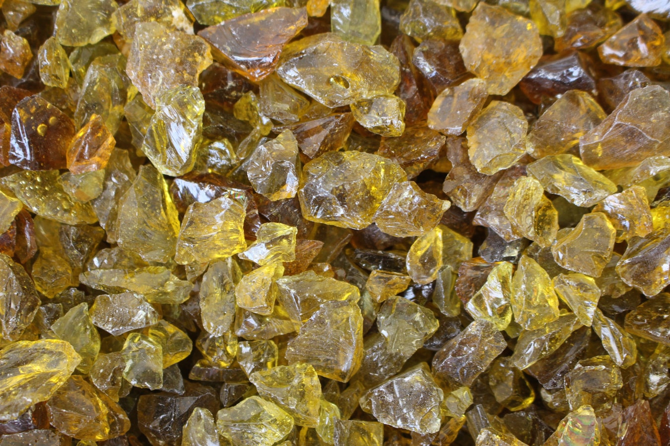 Exotic Glass EG25-L06S EXOTIC FIRE GLASS- Chestnut 1/4-1/2-in- 25-lb Bag