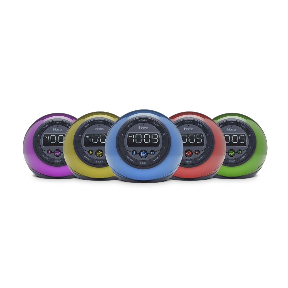 iHome iBT29 Colour Changing FM Clock Radio with Bluetooth