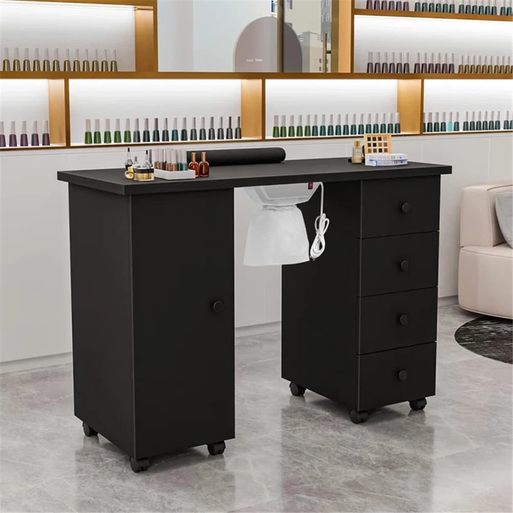 Winado LO1G59000395 42.5-in Black Modern/Contemporary Craft desk