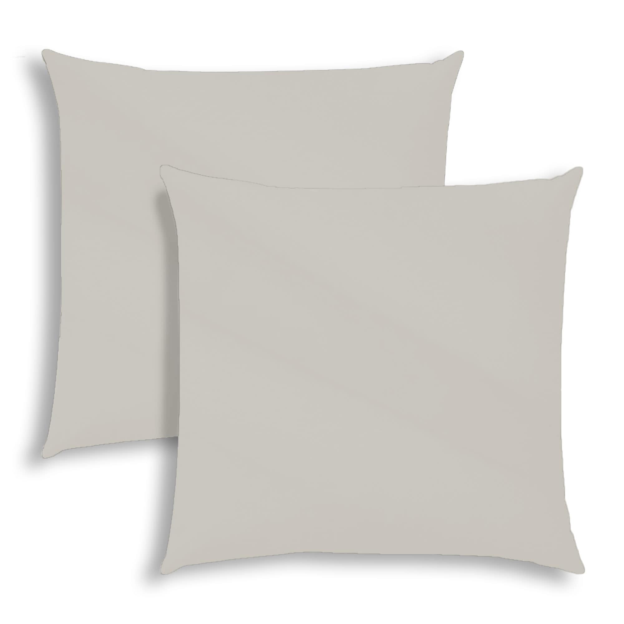 Joita 2-Piece 14-in x 20-in Light Taupe/Gray Indoor Decorative Pillow ...